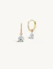 Large Single Pierced Diamond Pave Huggies sold by Sophie Ratner