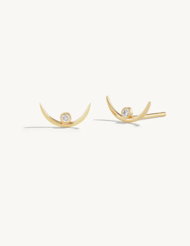 Balance Crescent Stud sold by Sophie Ratner