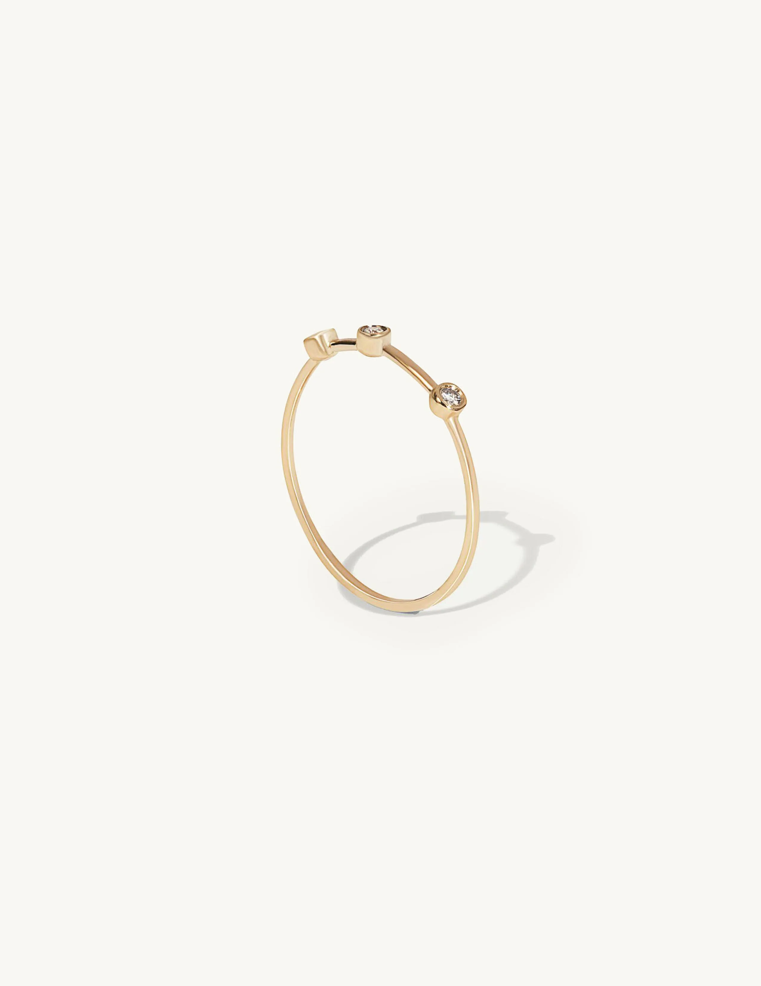 Three Diamond Orbit Ring sold by Sophie Ratner