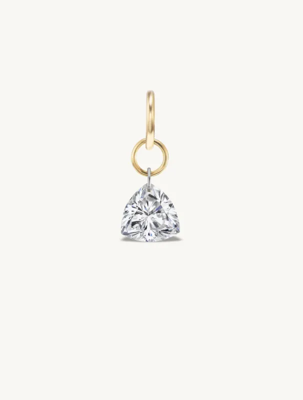 Large Trillion Pierced Diamond Charm for Chains sold by Sophie Ratner