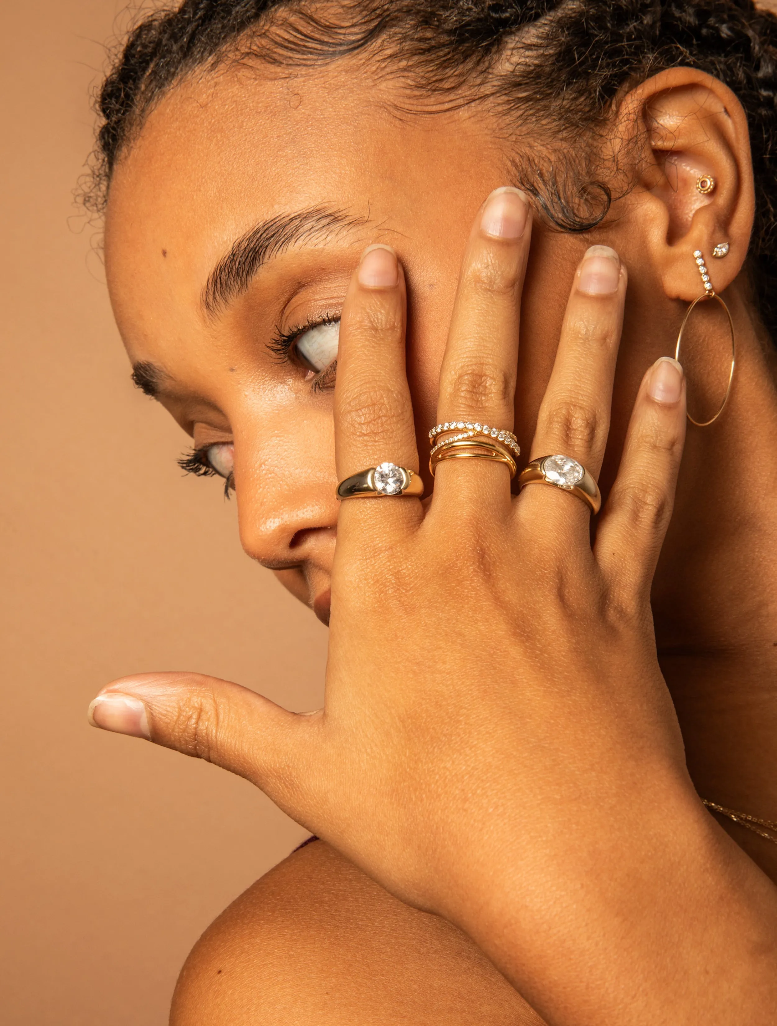 Round Cut Signet Ring sold by Sophie Ratner product image thumbnail 5