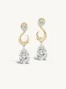 Diamond Forever Earring with Hanging Pear sold by Sophie Ratner