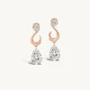 Diamond Forever Earring with Hanging Pear sold by Sophie Ratner