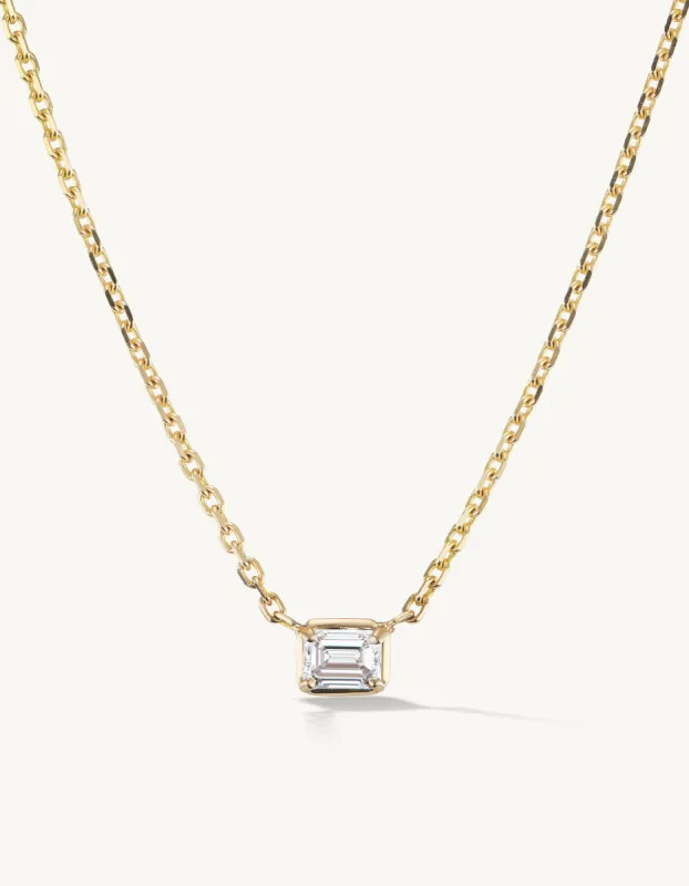 Emerald Cut Necklace sold by Sophie Ratner