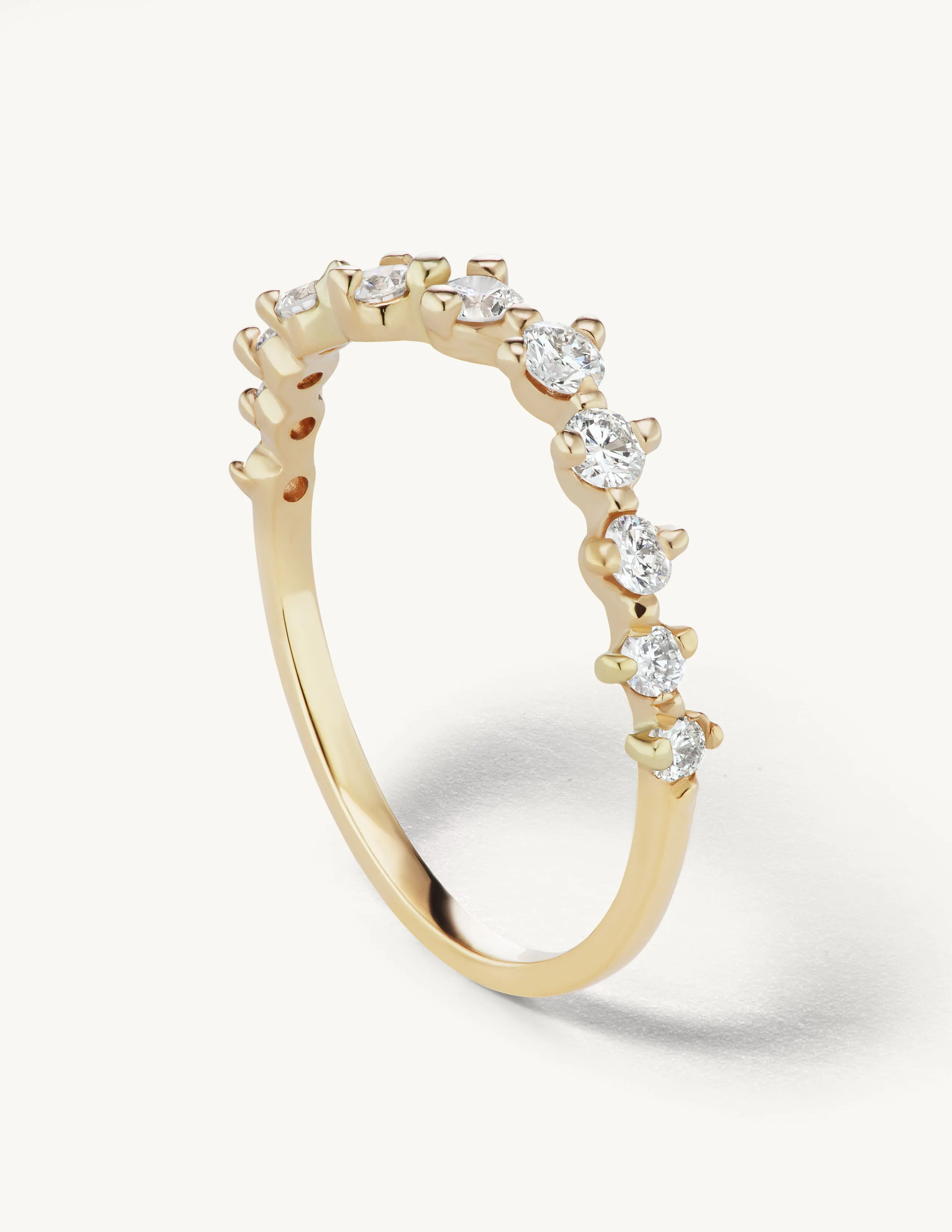 Half Band Diamond Swell Ring sold by Sophie Ratner