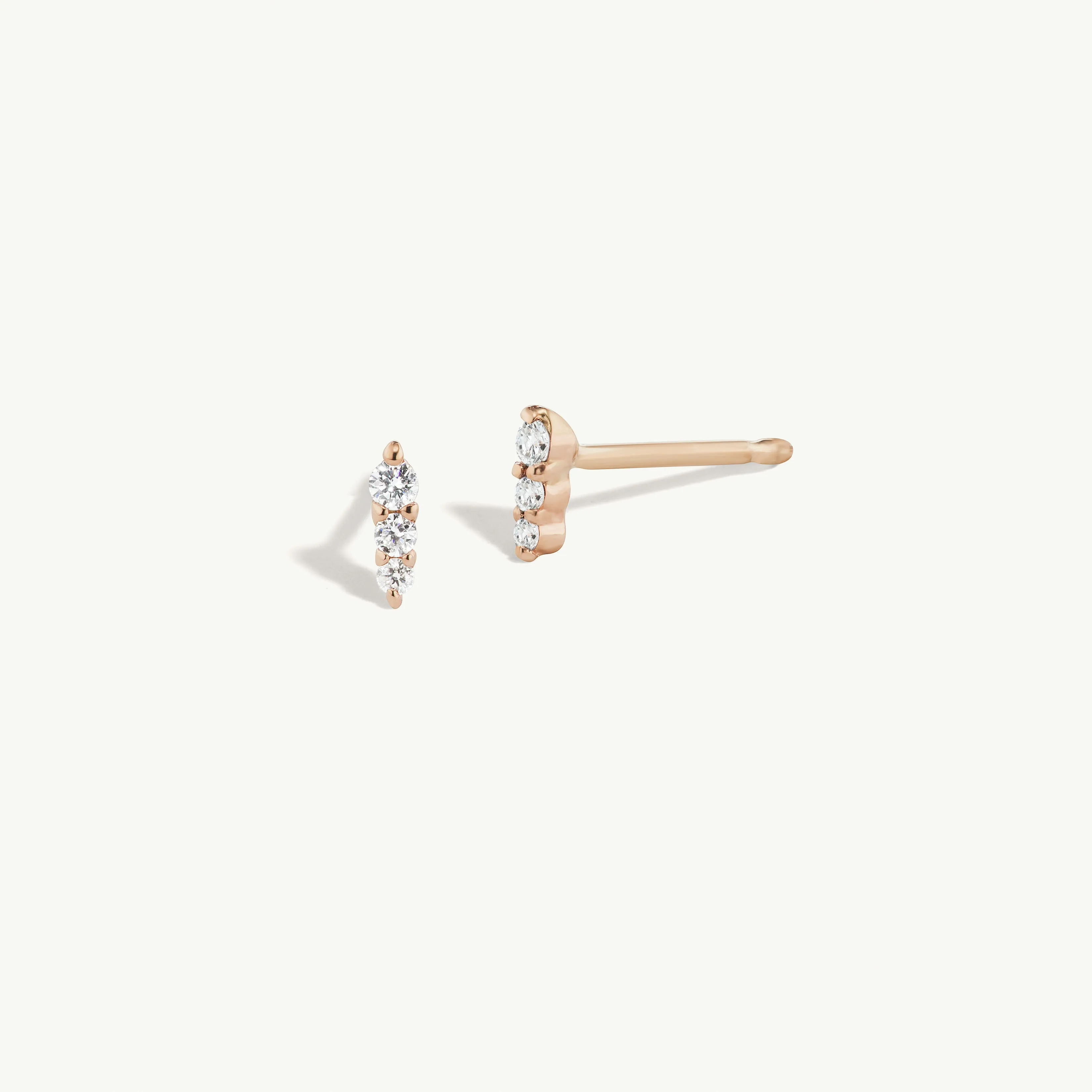 Diamond Row Studs sold by Sophie Ratner product image thumbnail 3