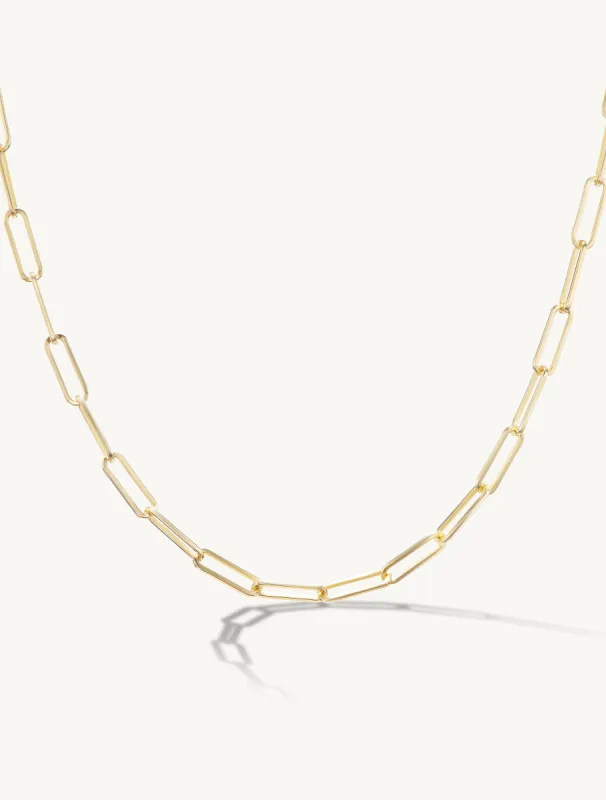 Delicate Paperclip Chain Necklace sold by Sophie Ratner