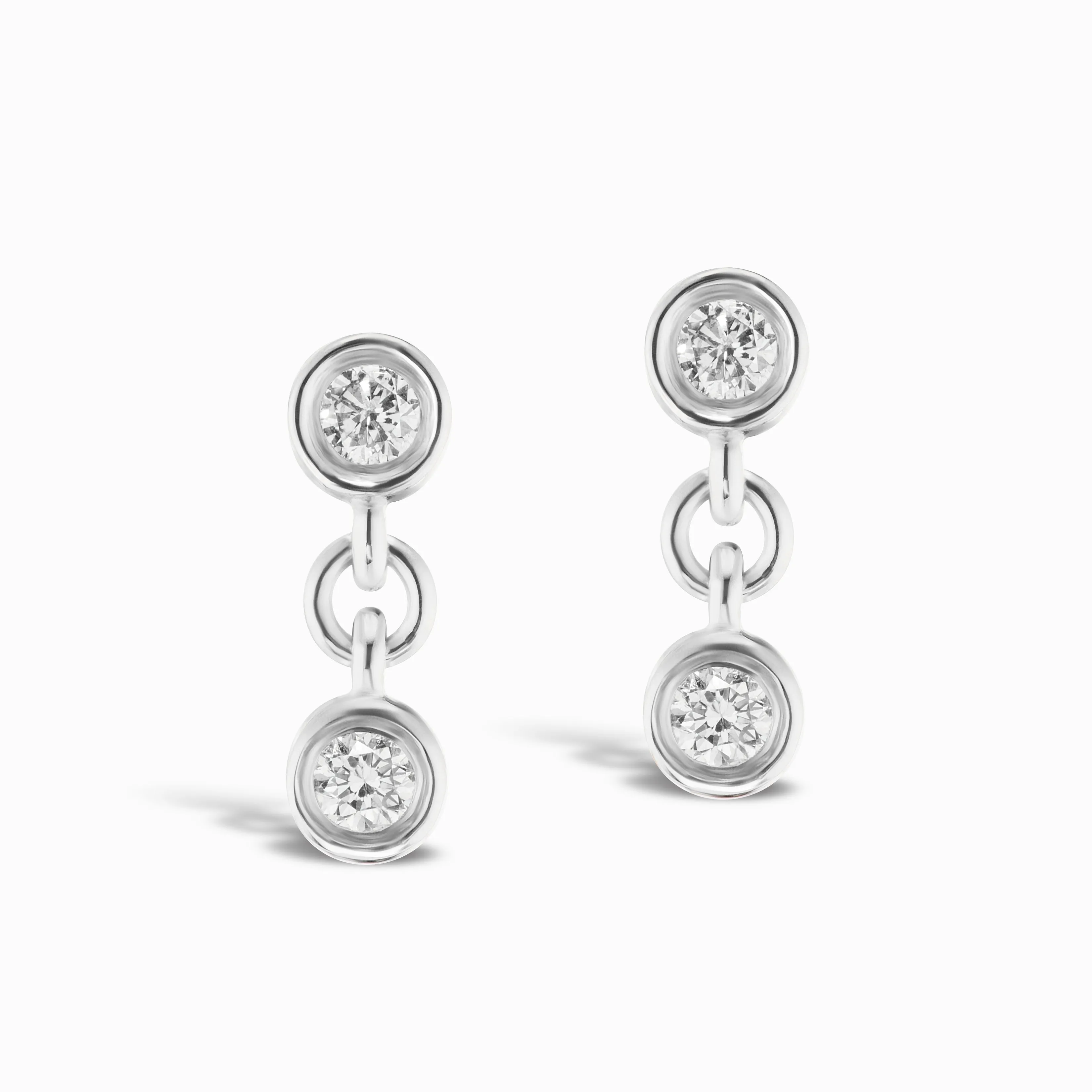Two Diamond Twin Studs sold by Sophie Ratner product image thumbnail 5
