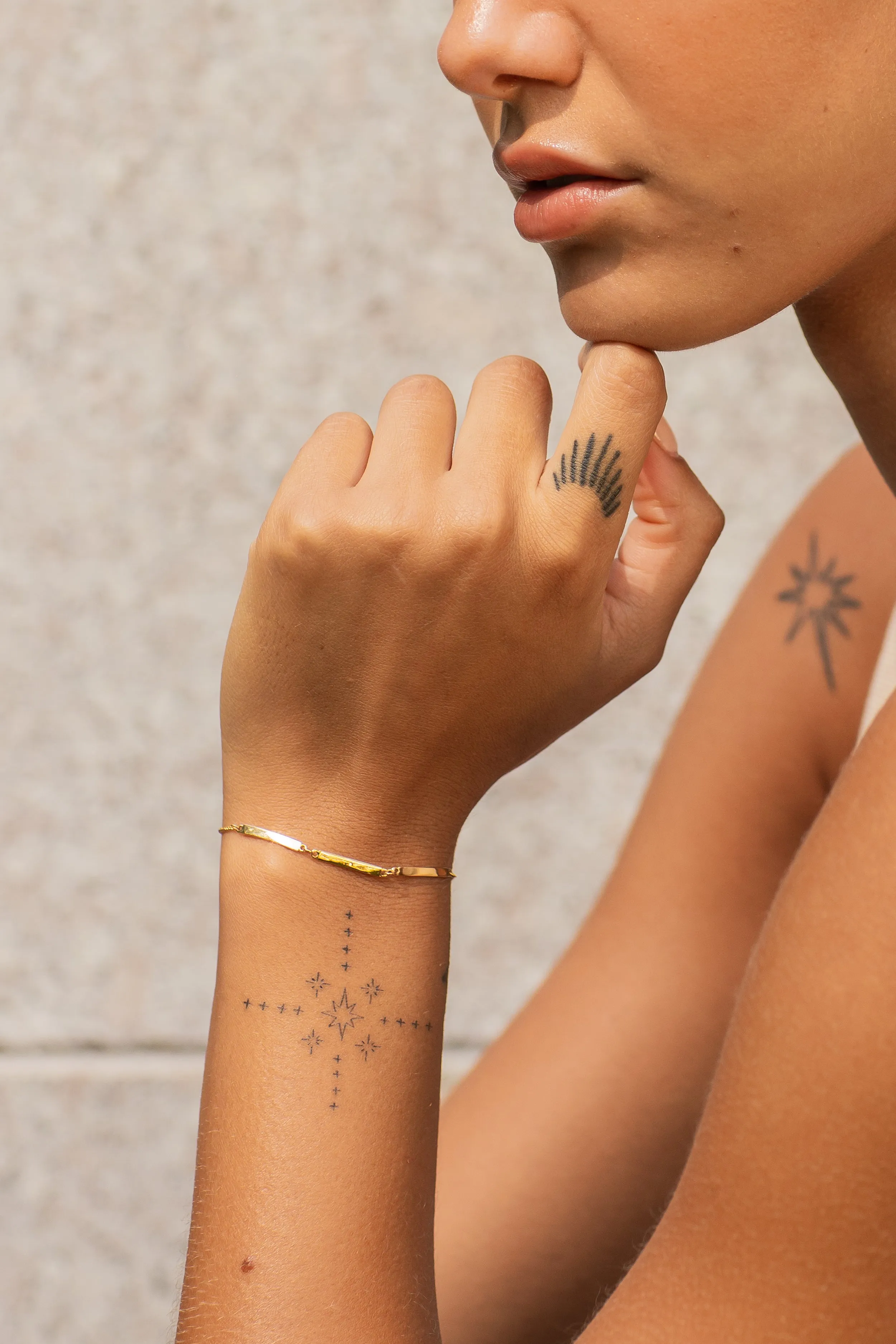 Gold Bar Bracelet sold by Sophie Ratner product image thumbnail 5