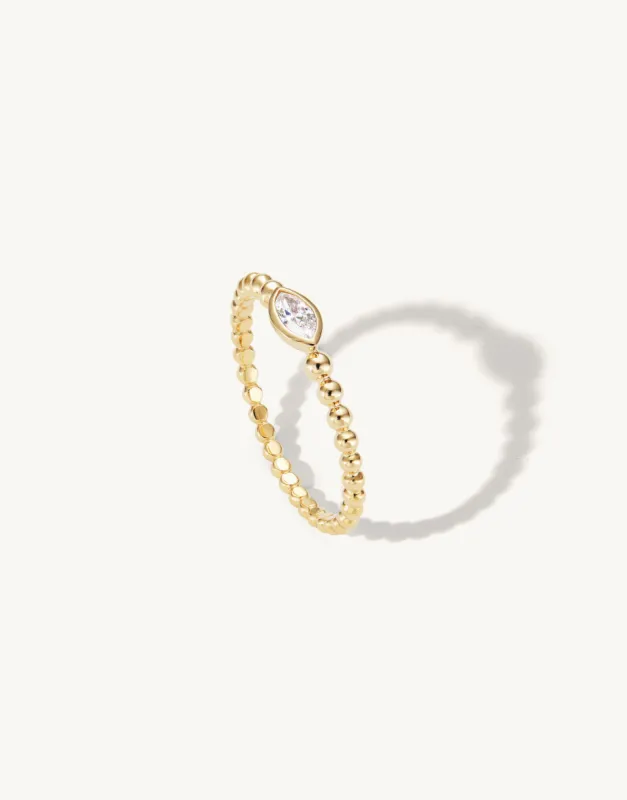 Beaded Marquise Ring sold by Sophie Ratner