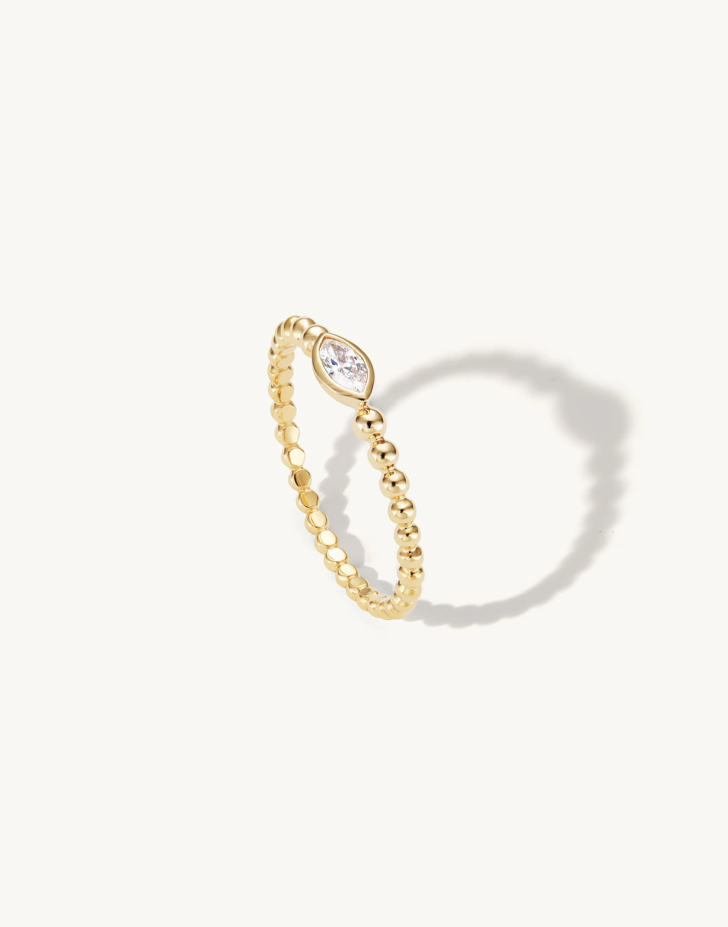 Beaded Marquise Ring sold by Sophie Ratner