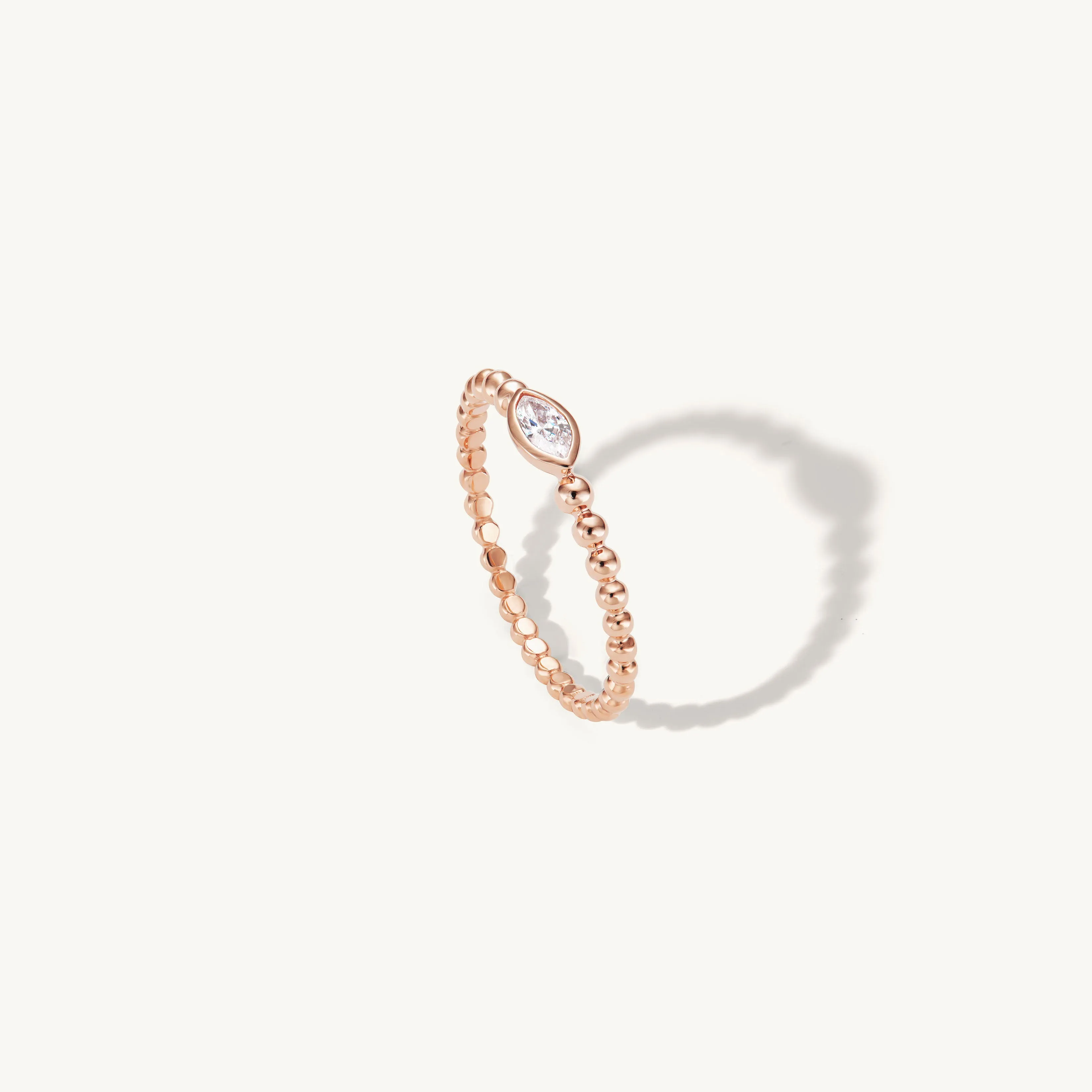 Beaded Marquise Ring sold by Sophie Ratner product image thumbnail 4