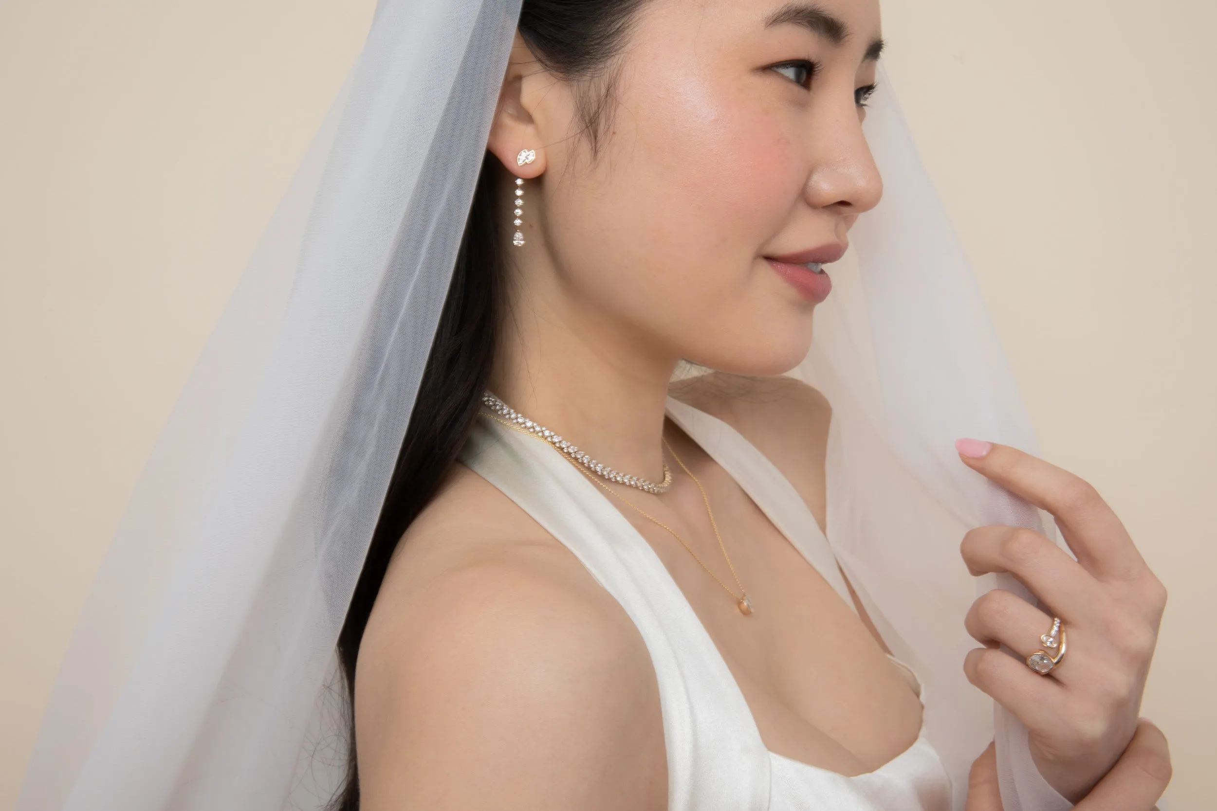 Duet Oval Stud sold by Sophie Ratner product image thumbnail 4