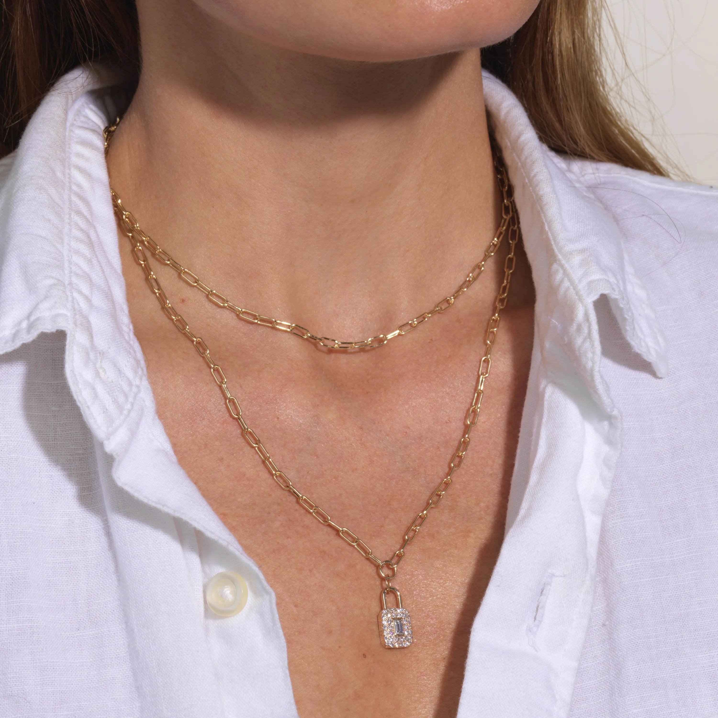 Oval Chain Necklace sold by Sophie Ratner product image thumbnail 2