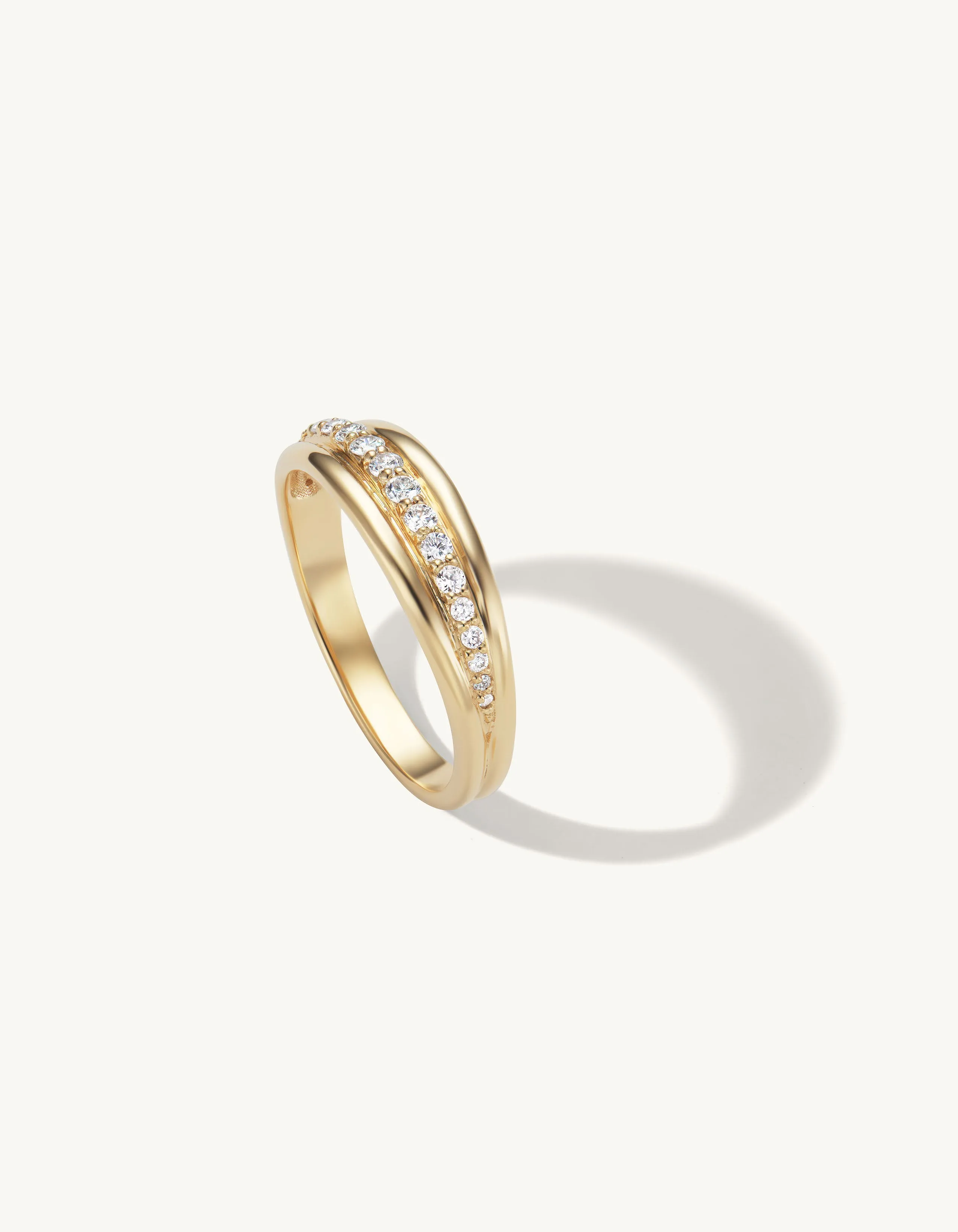 Pave Ripple Ring sold by Sophie Ratner