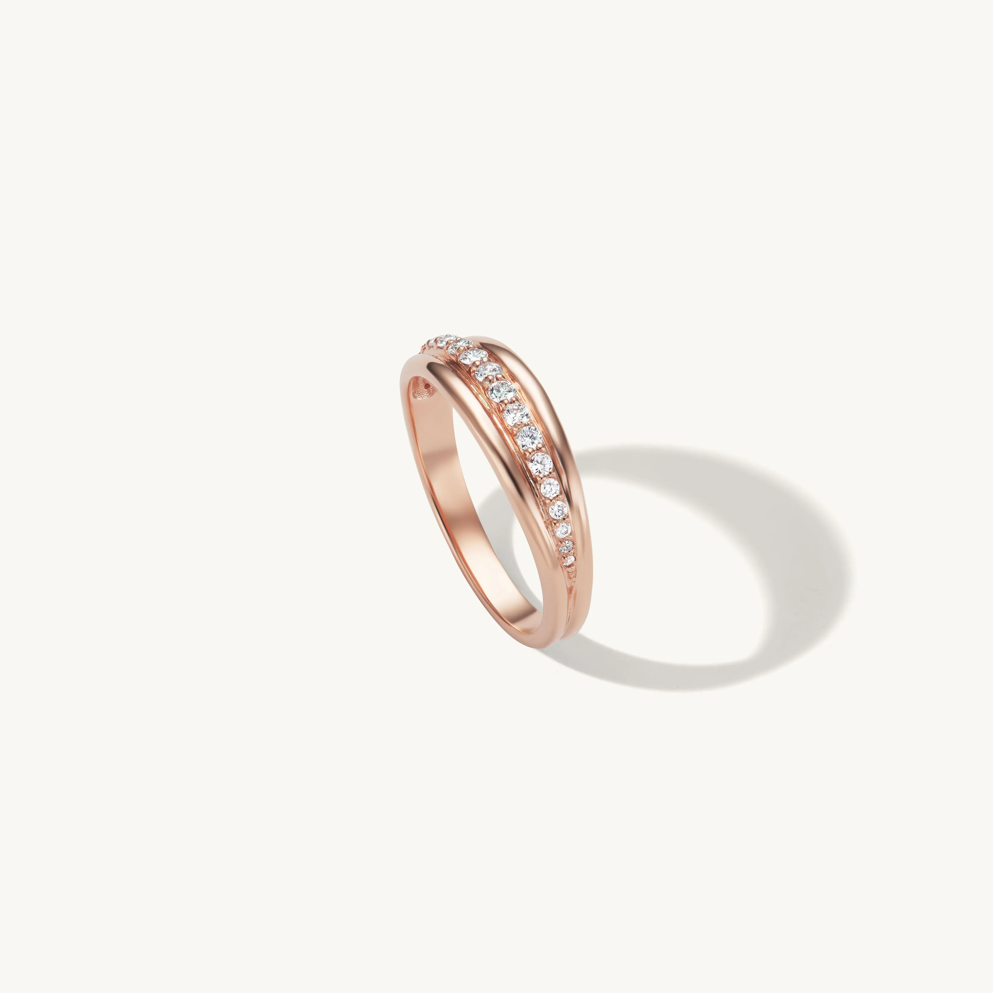 Pave Ripple Ring sold by Sophie Ratner product image thumbnail 4