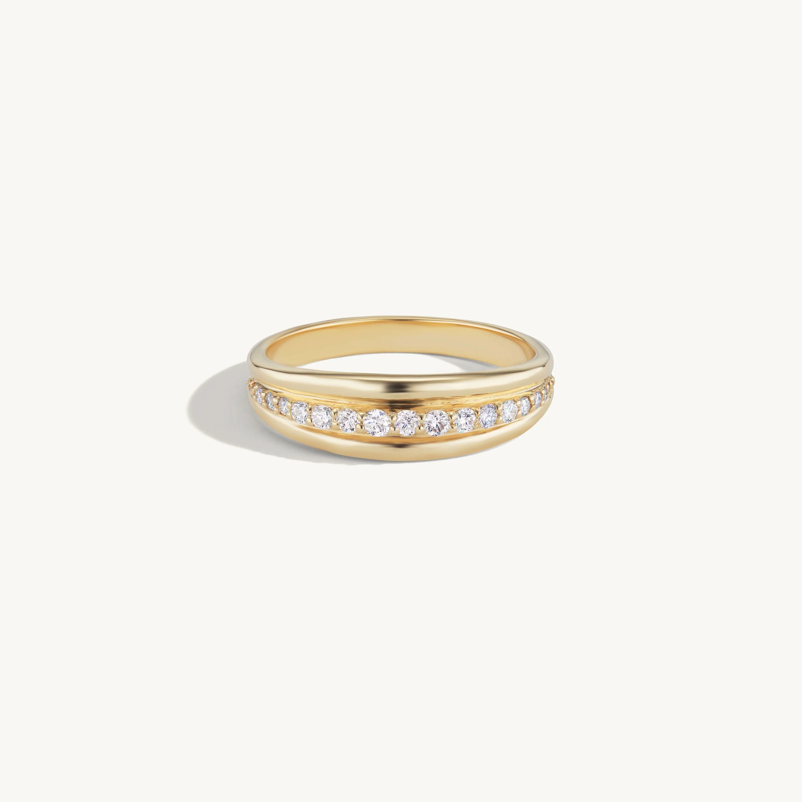 Pave Ripple Ring sold by Sophie Ratner product image thumbnail 3