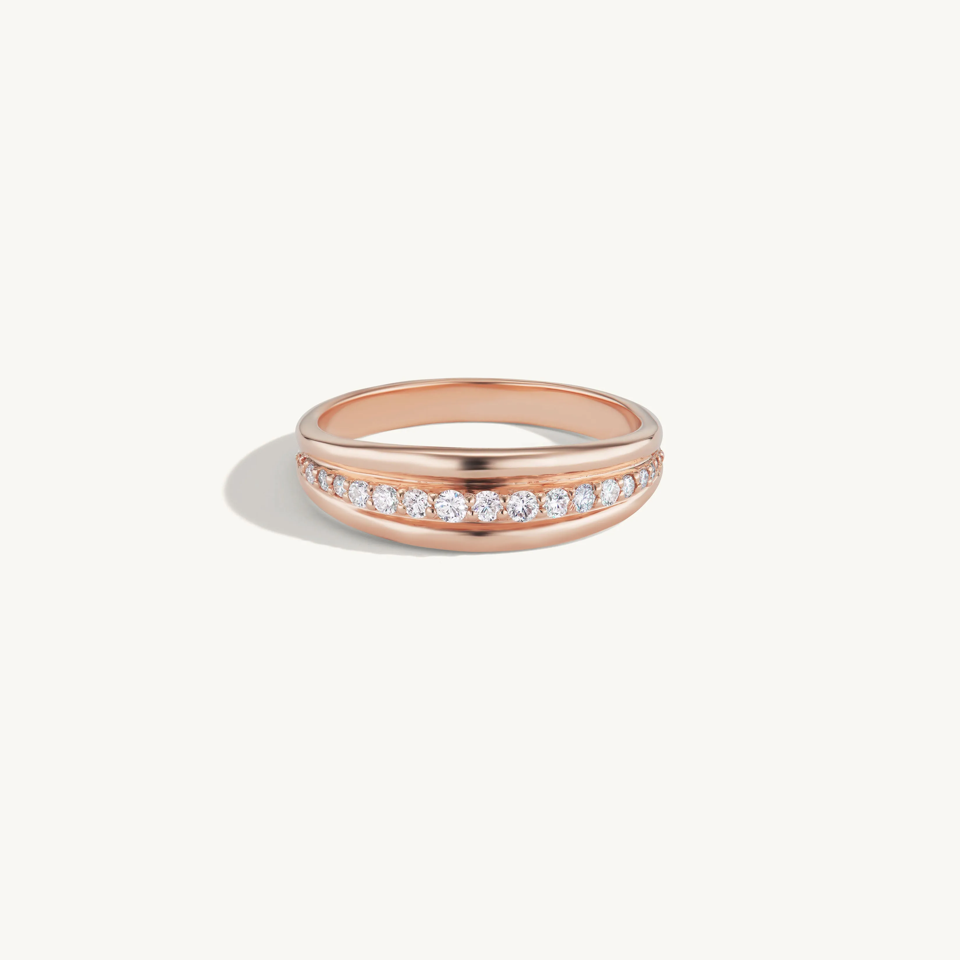 Pave Ripple Ring sold by Sophie Ratner product image thumbnail 5