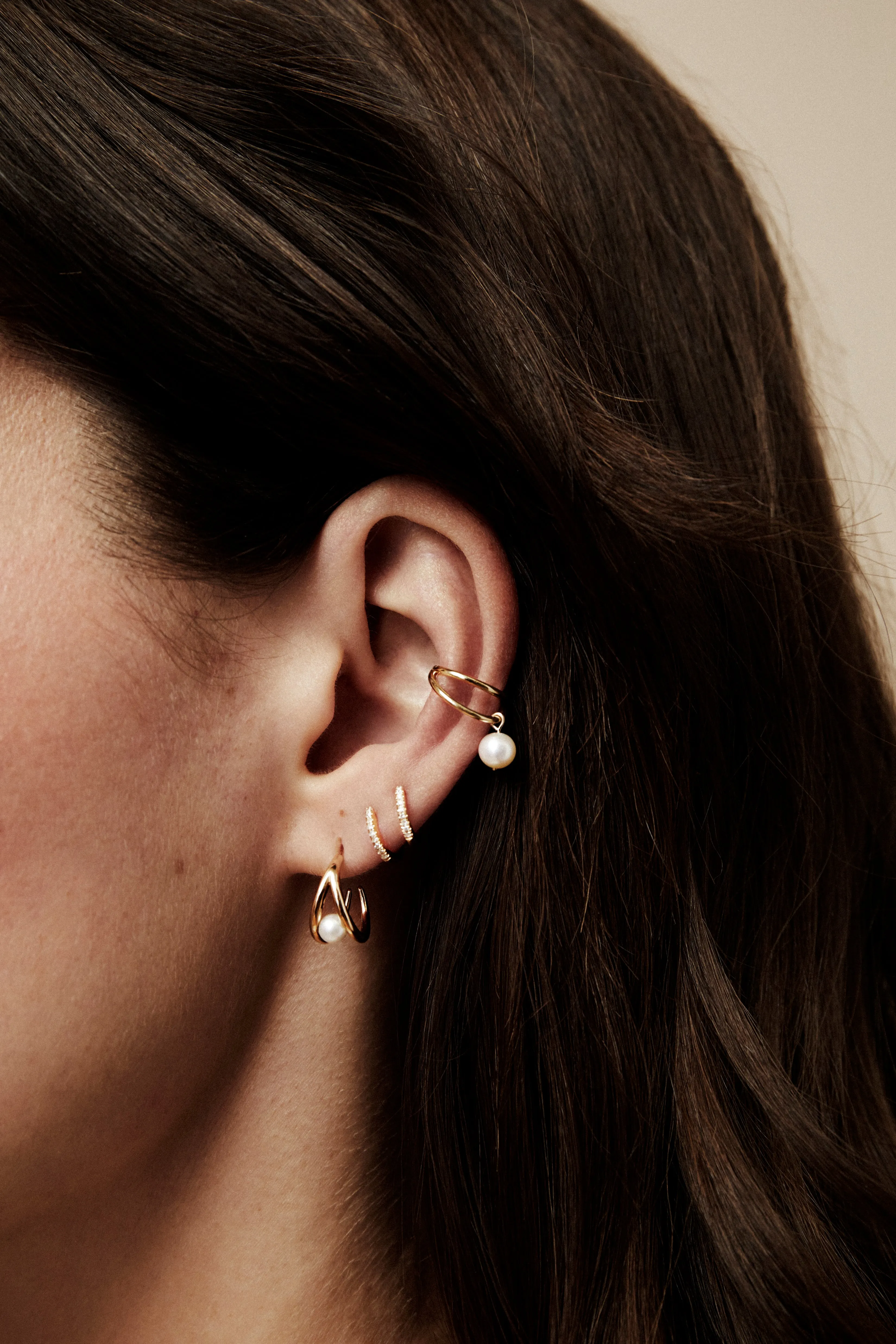 SRJ x KJH Snug Pearl Huggies sold by Sophie Ratner product image thumbnail 2