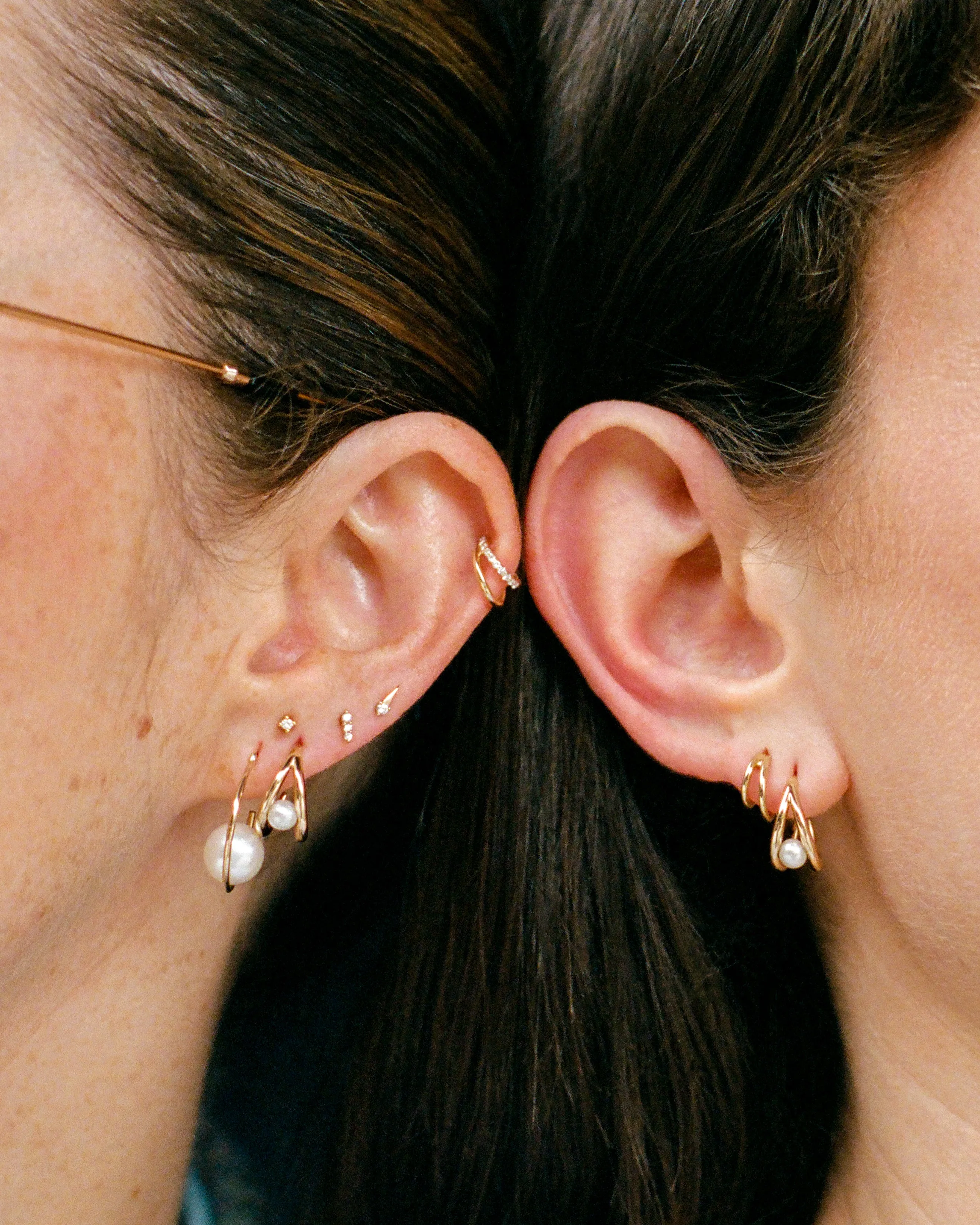 SRJ x KJH Snug Pearl Huggies sold by Sophie Ratner product image thumbnail 4