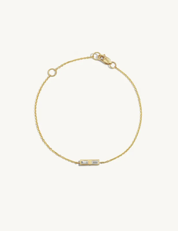 Stacked Double Diamond Bracelet sold by Sophie Ratner