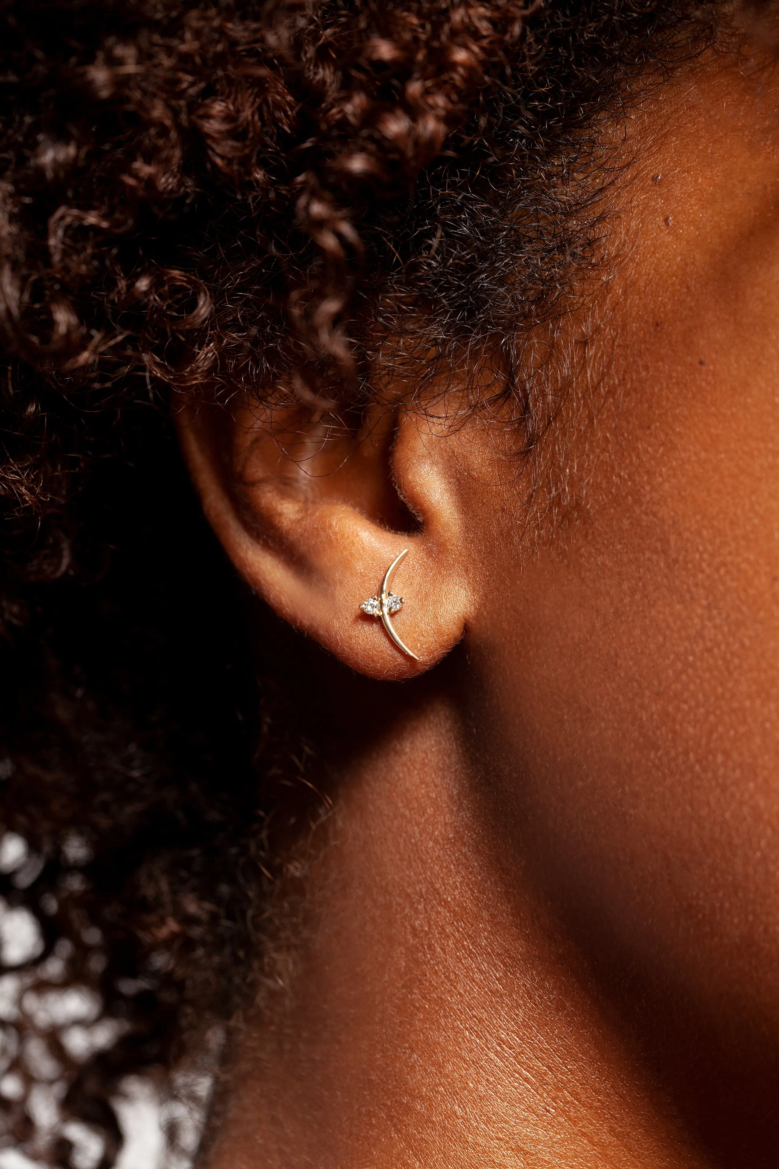 Crescent Studs sold by Sophie Ratner product image thumbnail 5