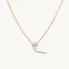 Pierced Solitaire Pear Necklace sold by Sophie Ratner