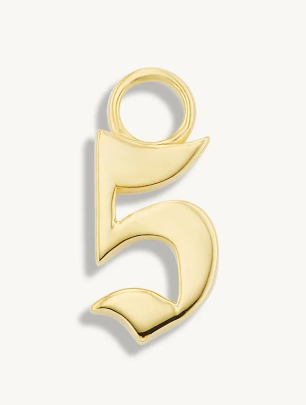 Bonne Chance Earring Charm Five sold by Sophie Ratner