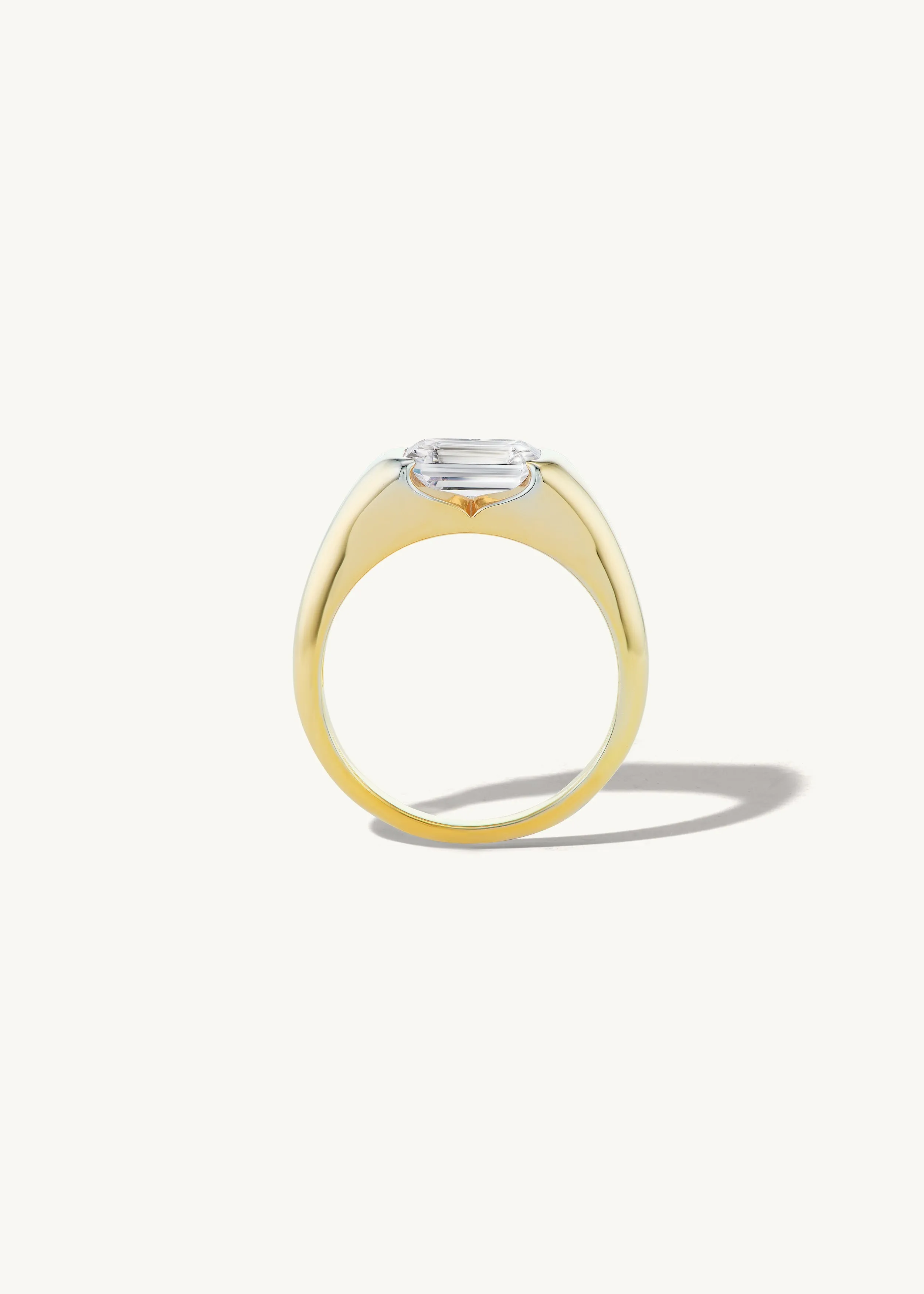 Emerald Cut Signet Ring sold by Sophie Ratner product image thumbnail 2