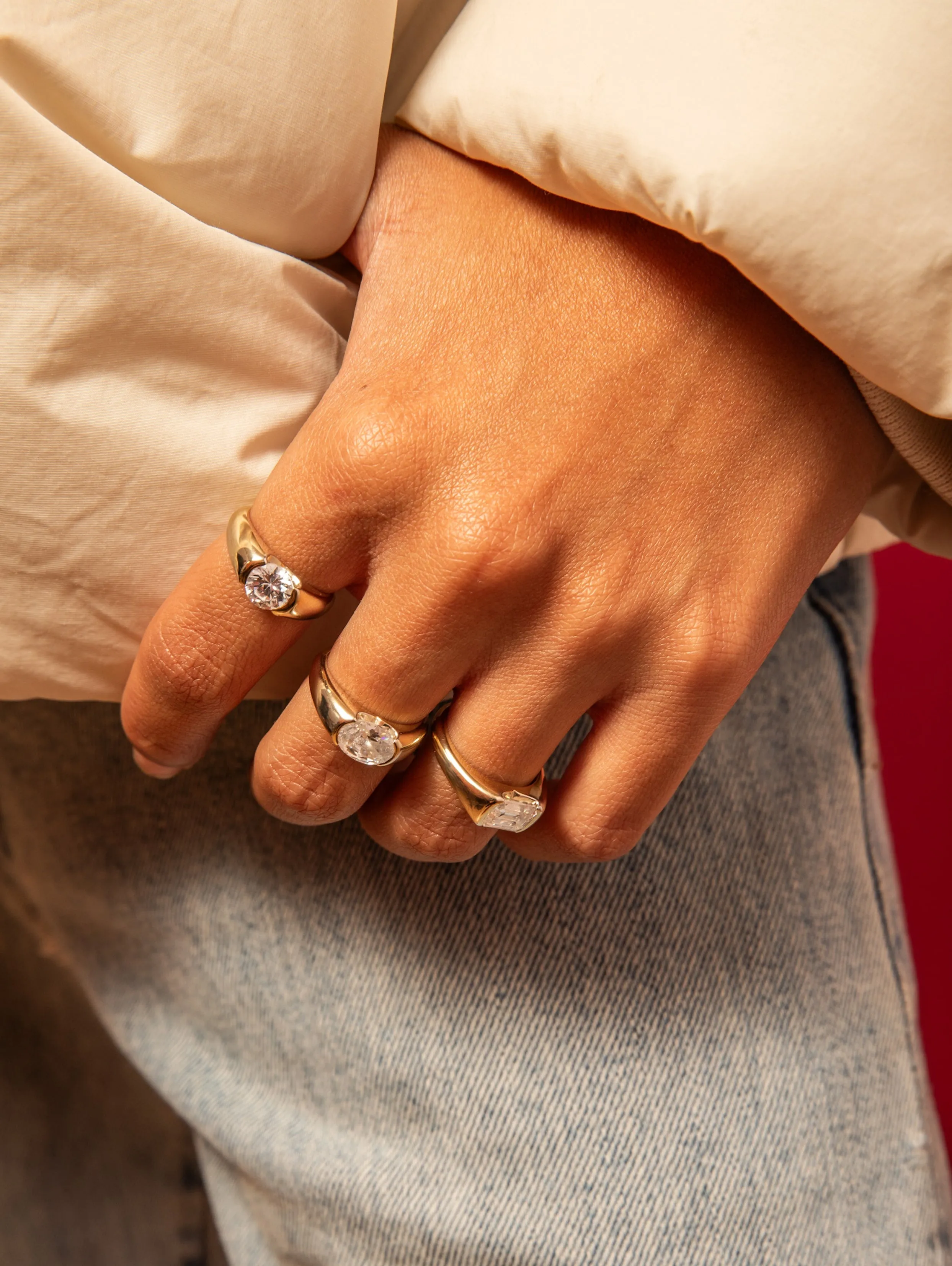 Emerald Cut Signet Ring sold by Sophie Ratner product image thumbnail 5