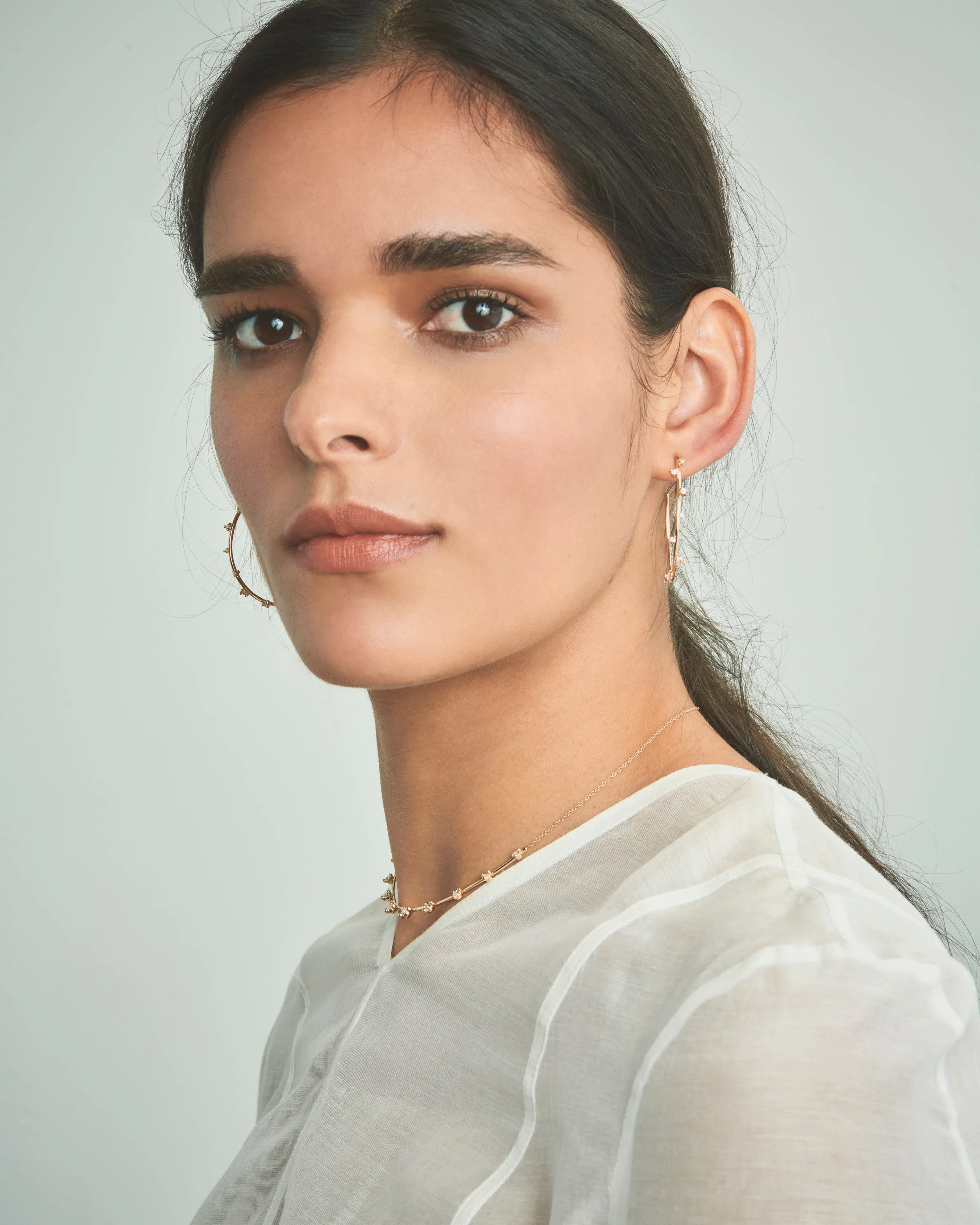 Medium Scatter Hoops sold by Sophie Ratner product image thumbnail 2