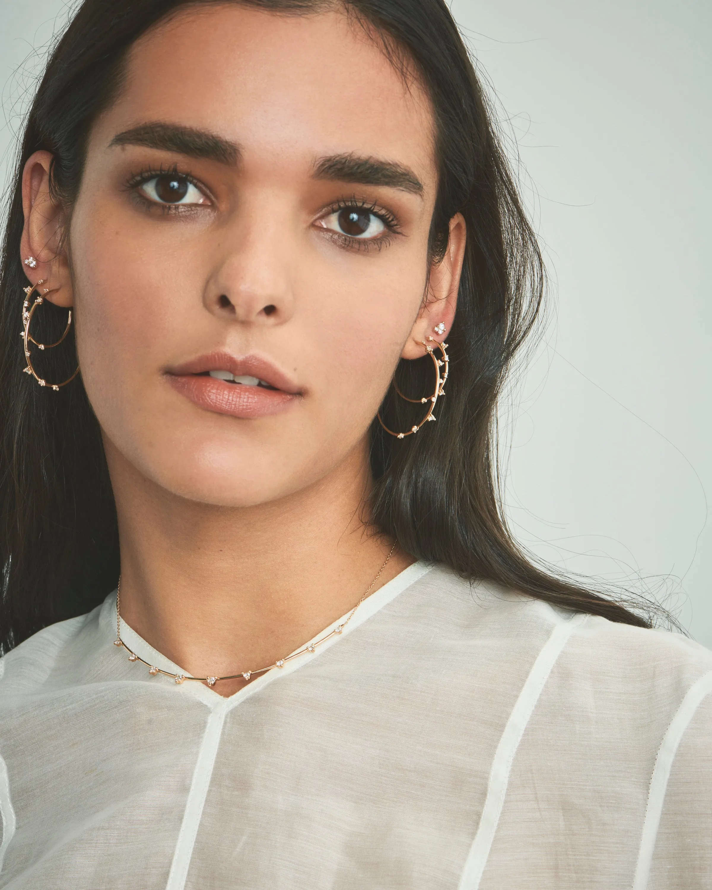 Medium Scatter Hoops sold by Sophie Ratner product image thumbnail 5