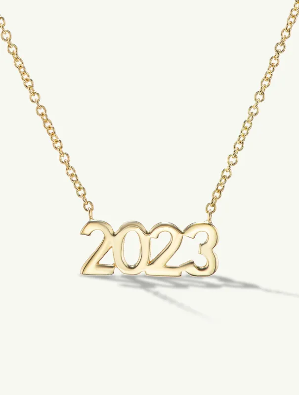 Gold Custom Date Necklace sold by Sophie Ratner