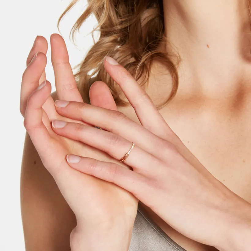 Pave Hinge Ring sold by Sophie Ratner product image thumbnail 3