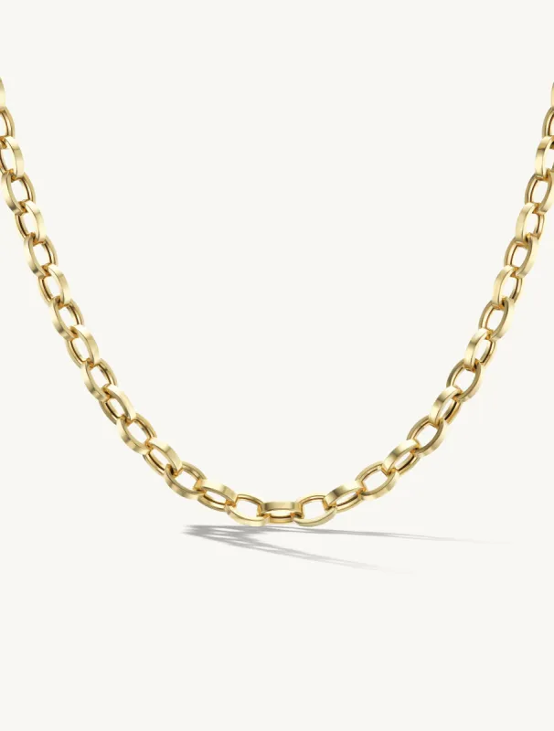 Chunky Flat Oval Chain Necklace sold by Sophie Ratner