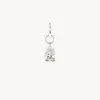 Large Pear Pierced Diamond Charm for Chains sold by Sophie Ratner