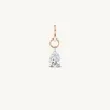 Large Pear Pierced Diamond Charm for Chains sold by Sophie Ratner