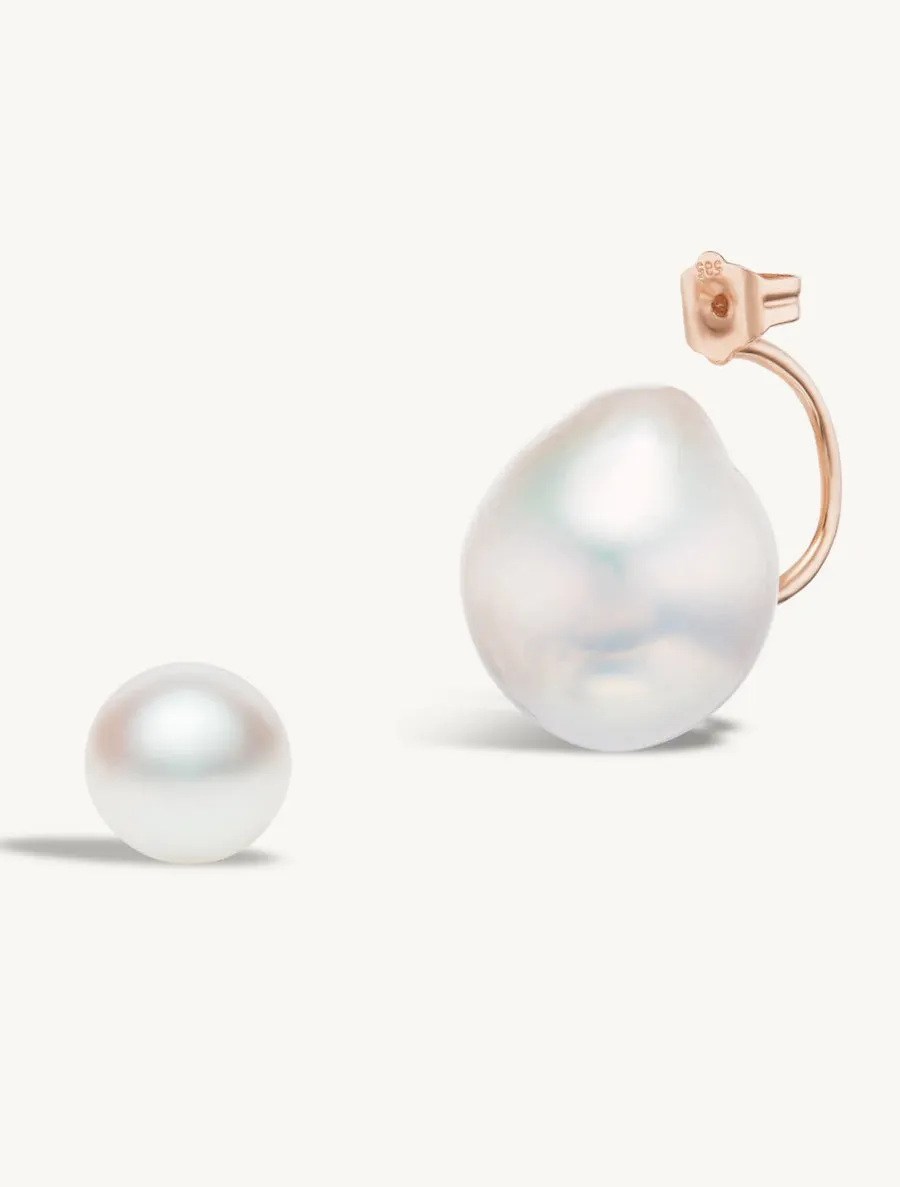 Pearl Studs with Pearl Earring Jacket Pair sold by Sophie Ratner product image thumbnail 5