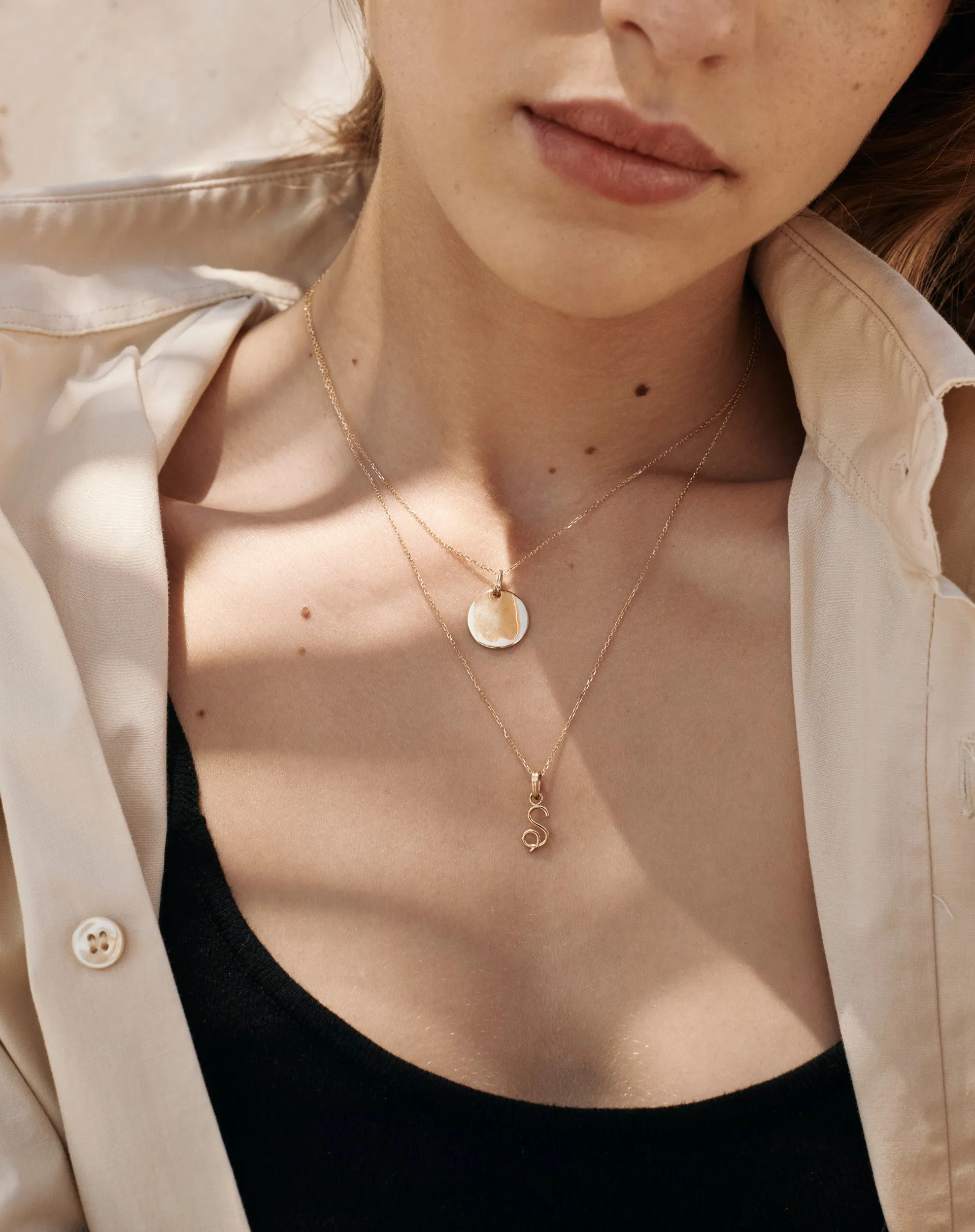 Solid Script Pendant sold by Sophie Ratner product image thumbnail 2