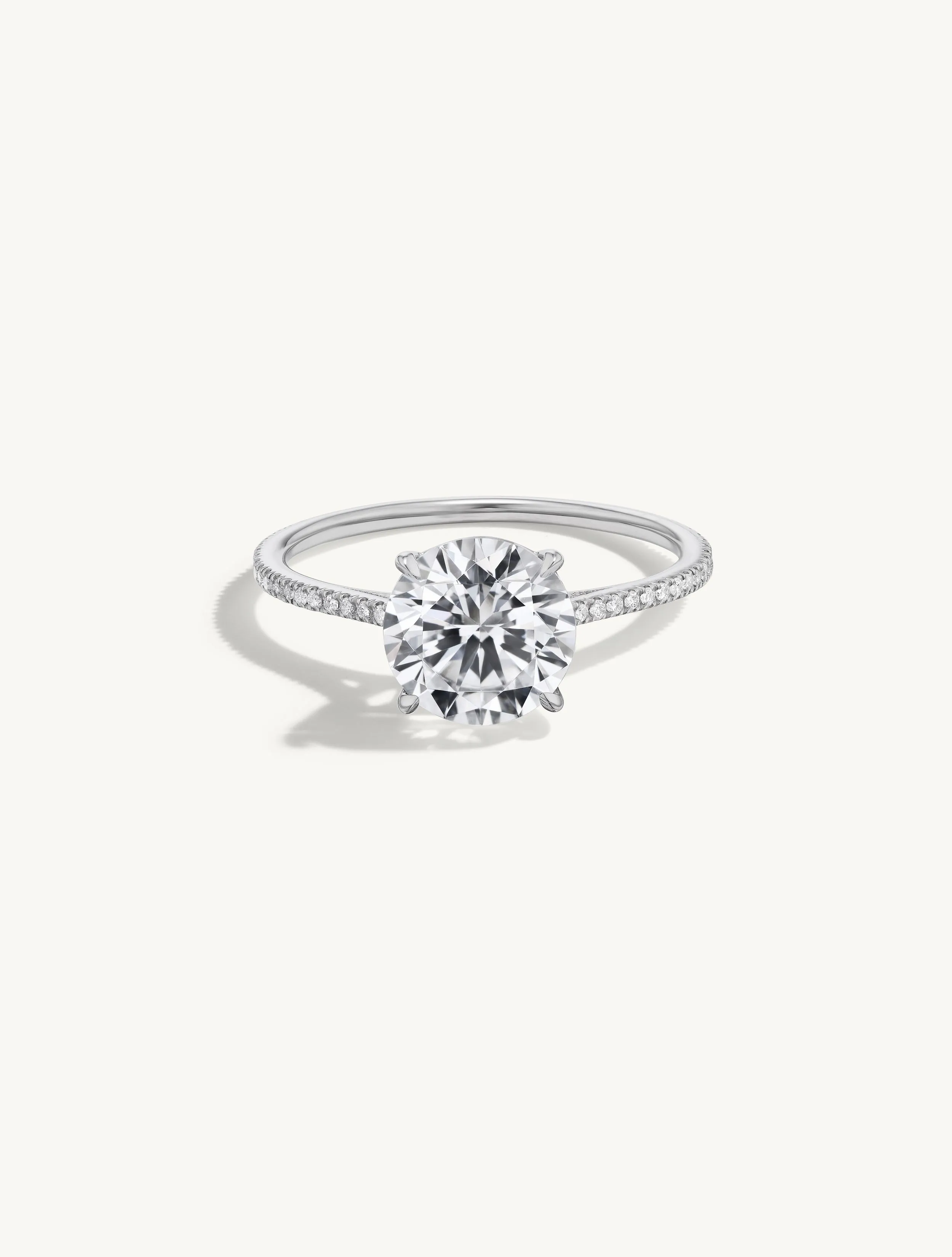 Pave Floating Cushion Engagement Try-On Ring sold by Sophie Ratner product image thumbnail 3