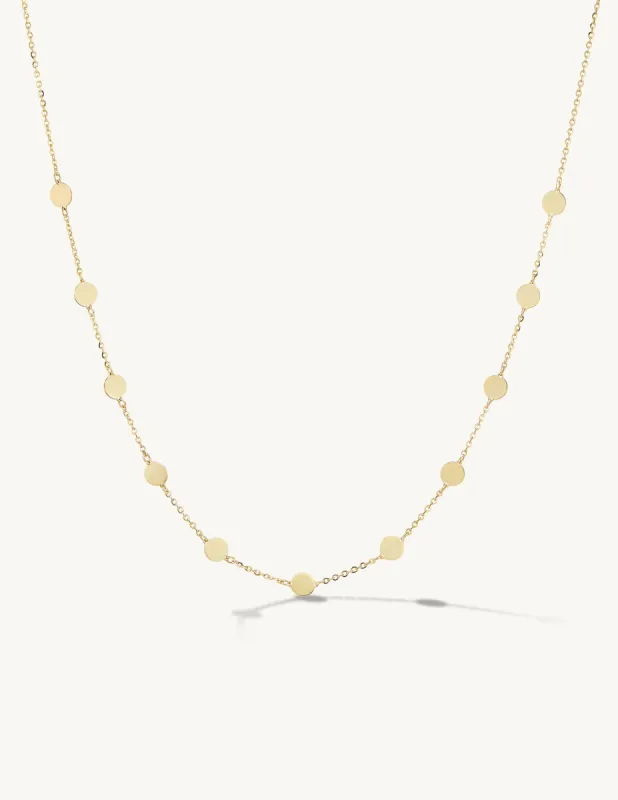 Golden Disc Chain Necklace sold by Sophie Ratner