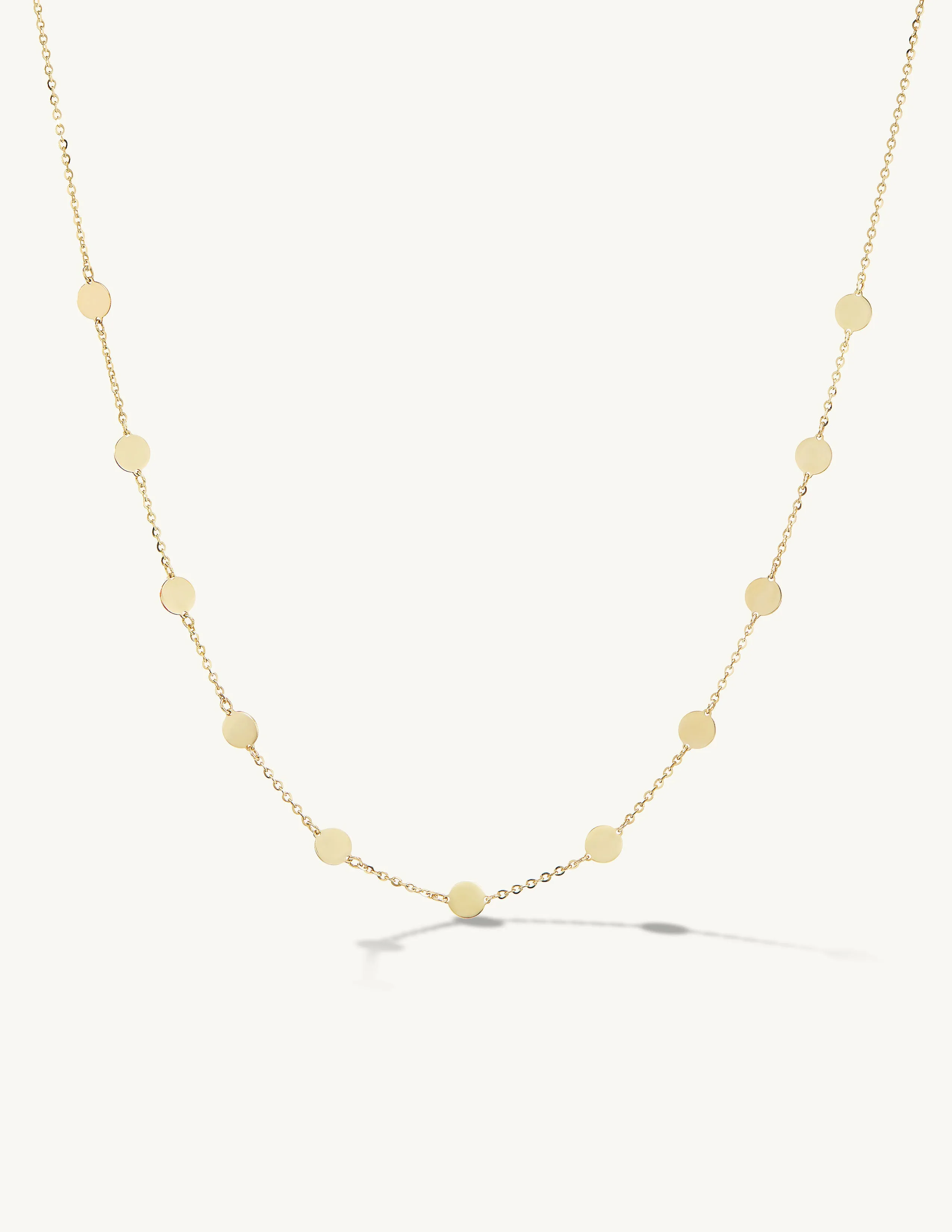 Golden Disc Chain Necklace sold by Sophie Ratner