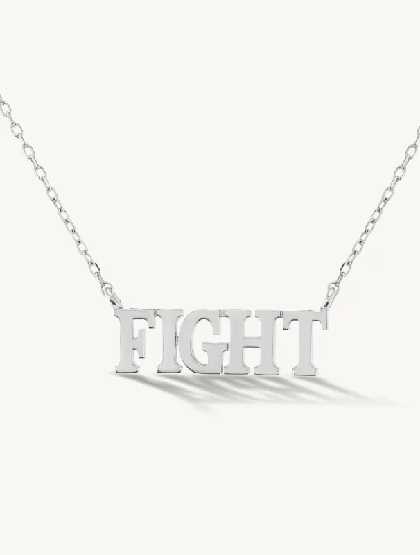 Fight Silver Necklace sold by Sophie Ratner