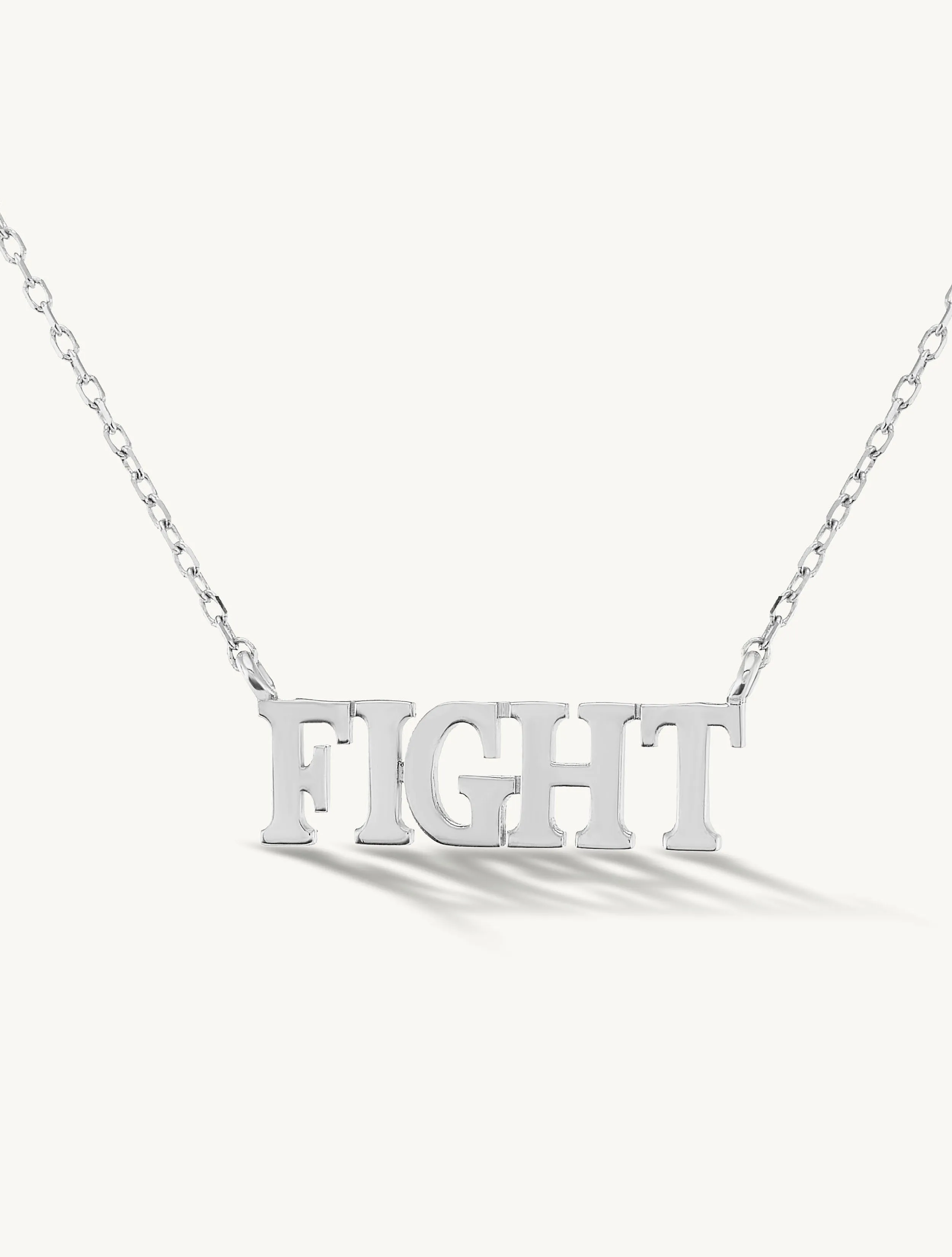 Fight Silver Necklace sold by Sophie Ratner