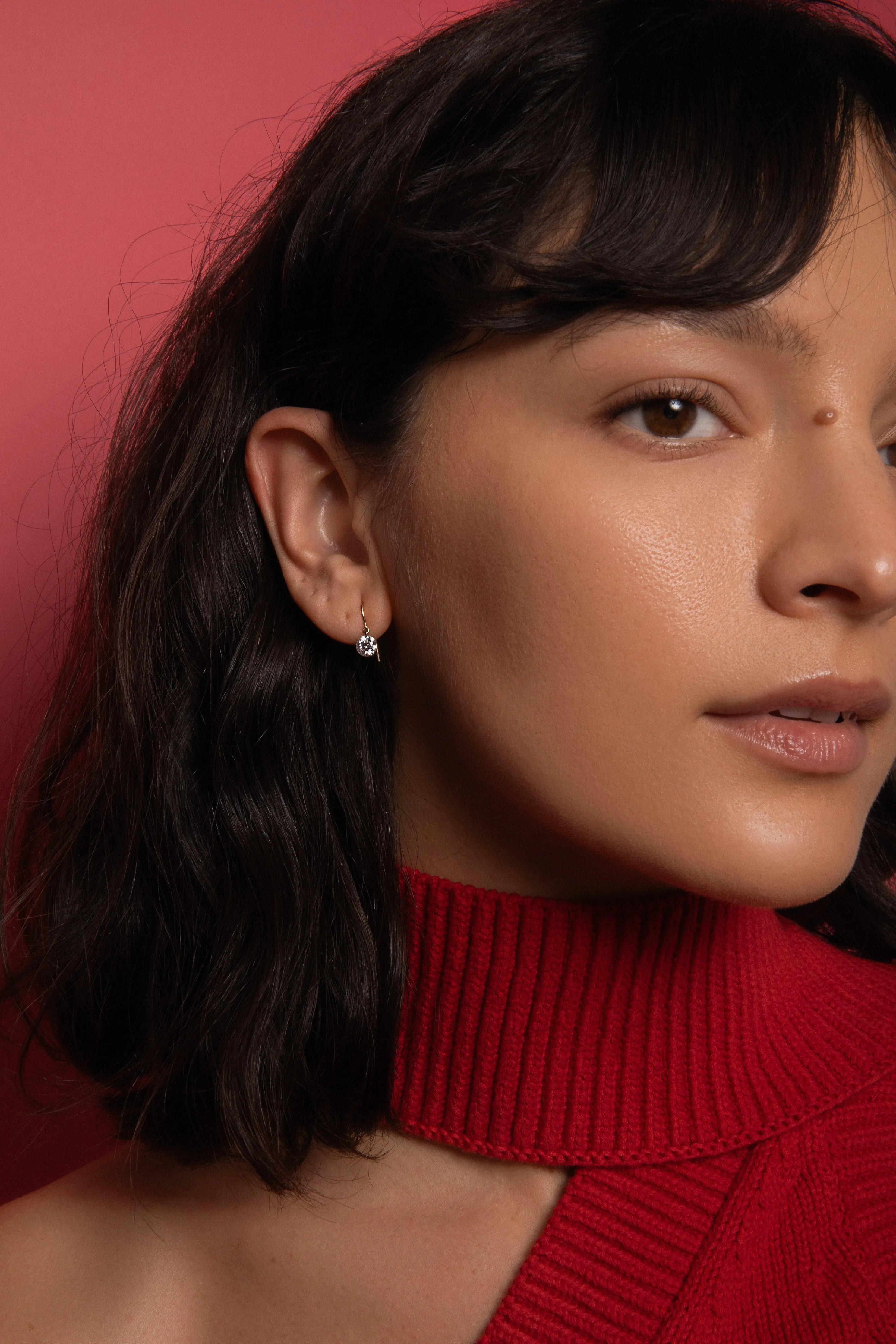 Pierced Diamond Earrings sold by Sophie Ratner product image thumbnail 2