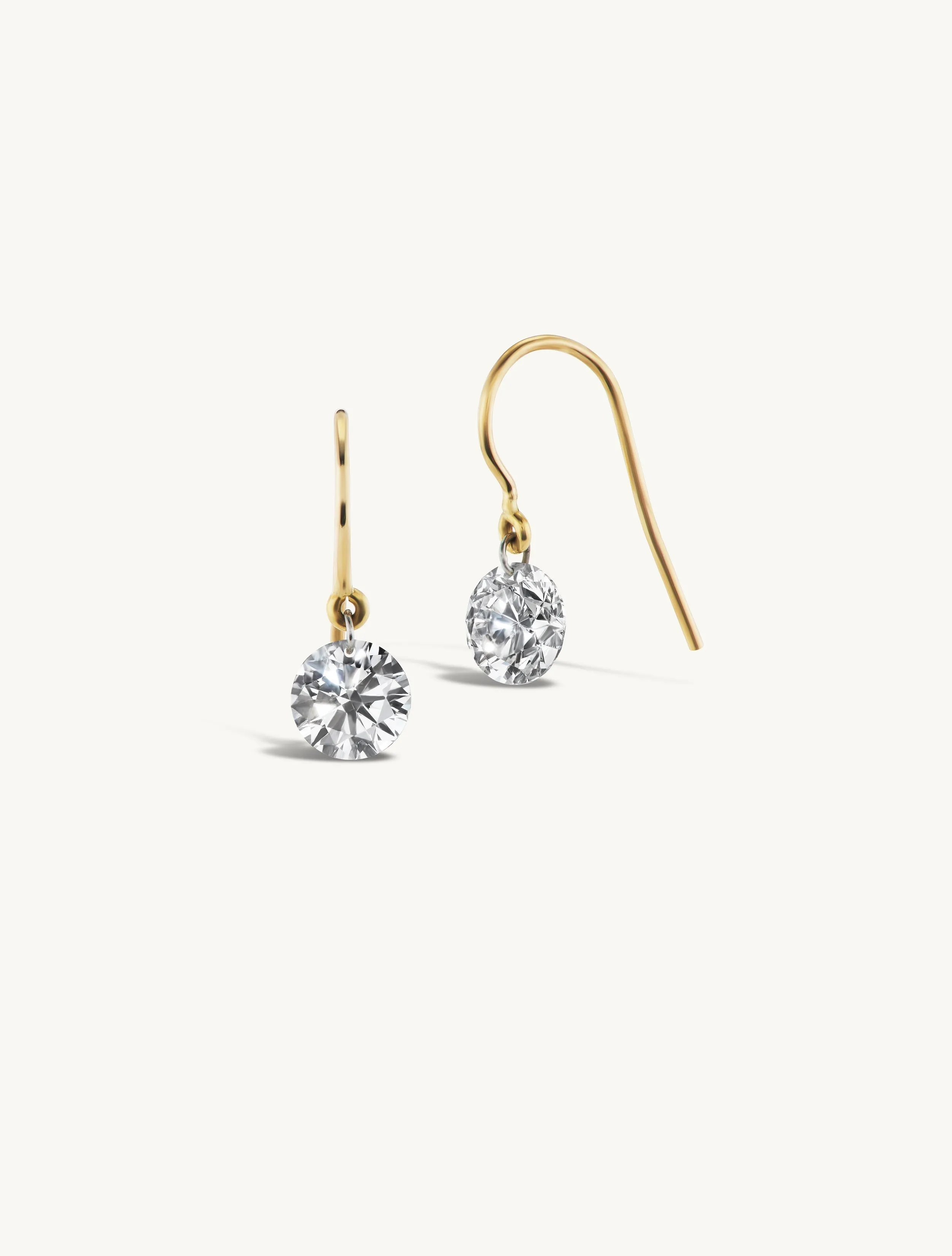Pierced Diamond Earrings sold by Sophie Ratner
