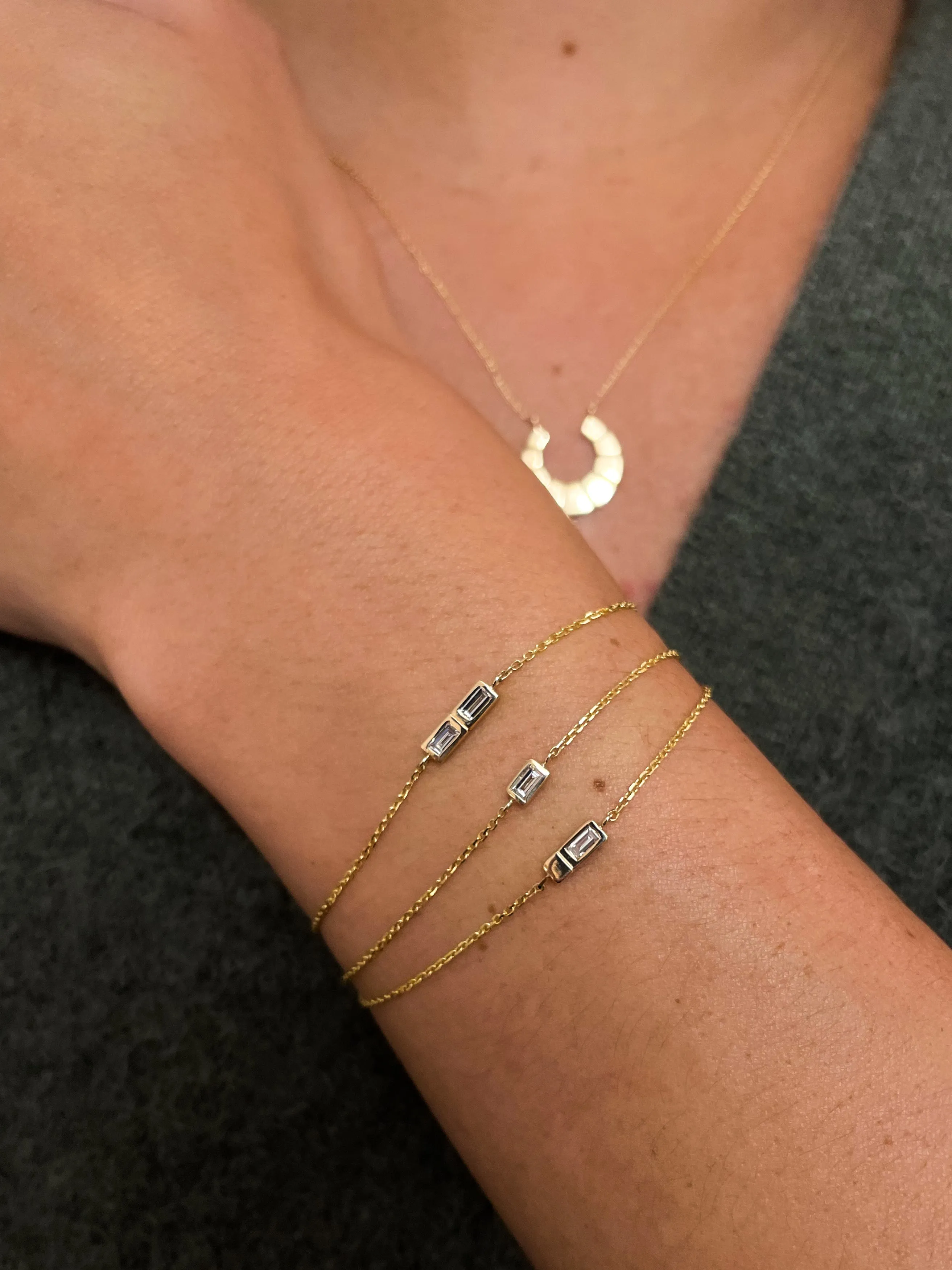 Stacked Diamond Bracelet sold by Sophie Ratner product image thumbnail 4