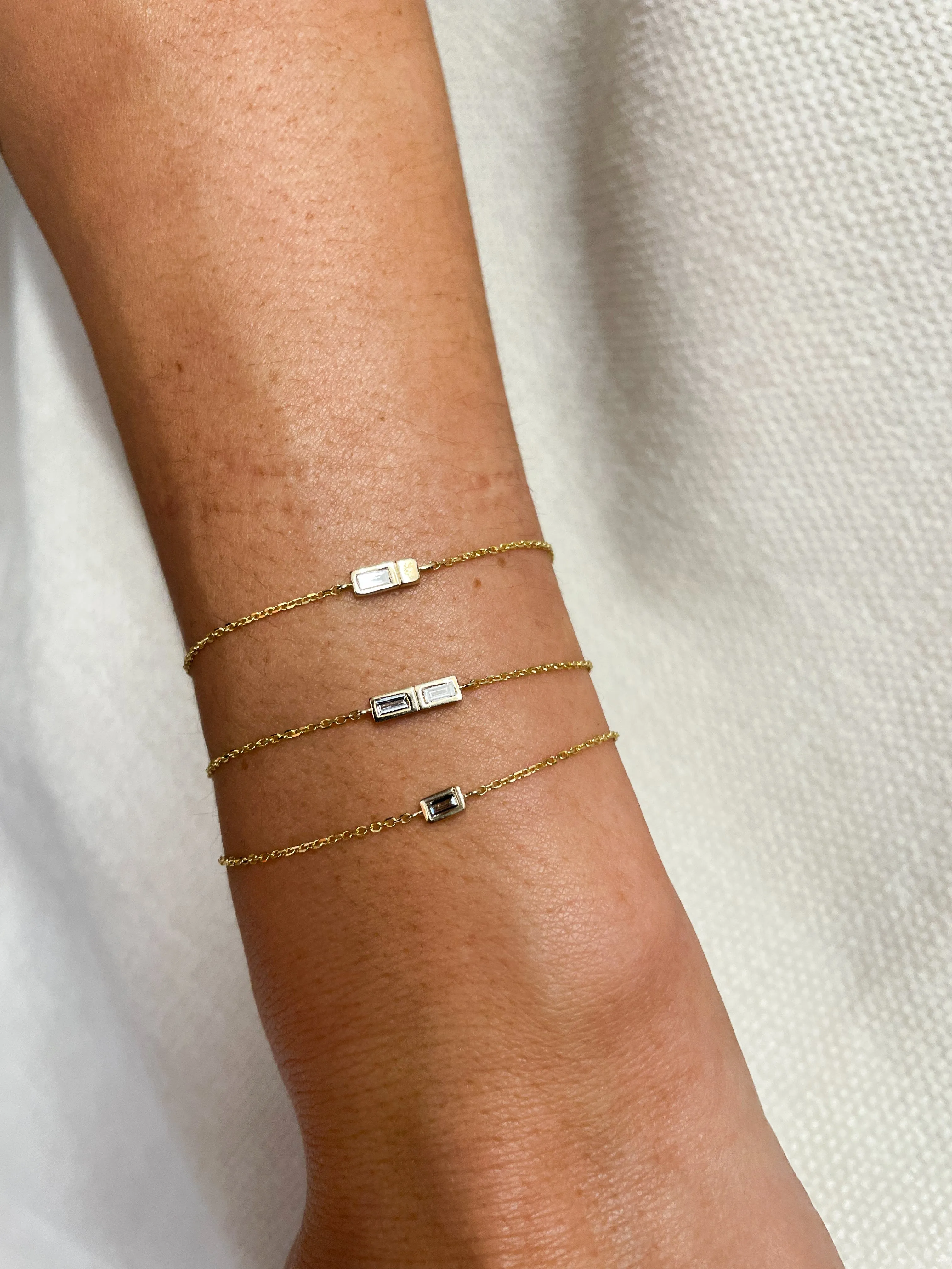 Stacked Diamond Bracelet sold by Sophie Ratner product image thumbnail 5