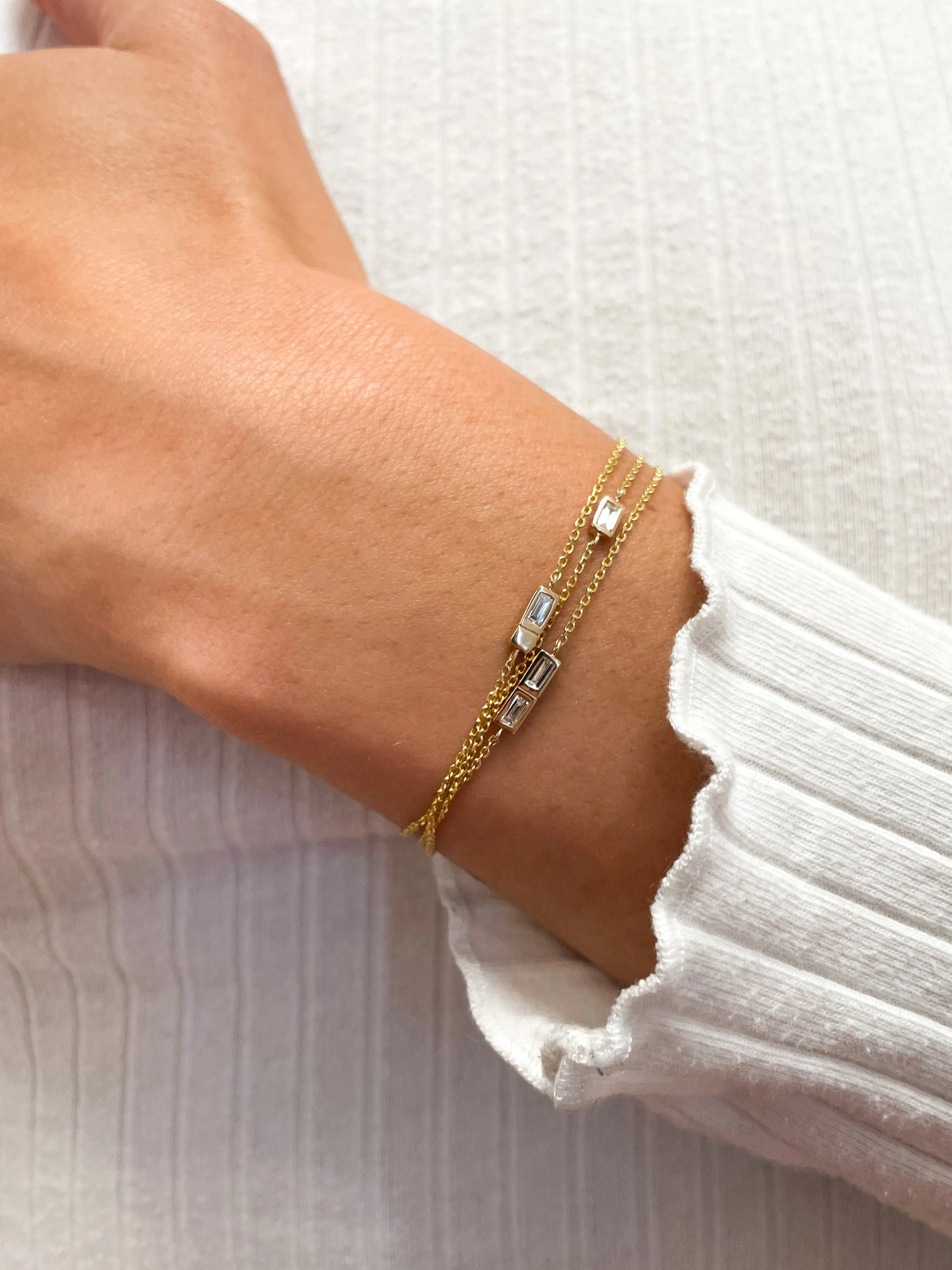 Stacked Diamond Bracelet sold by Sophie Ratner product image thumbnail 2