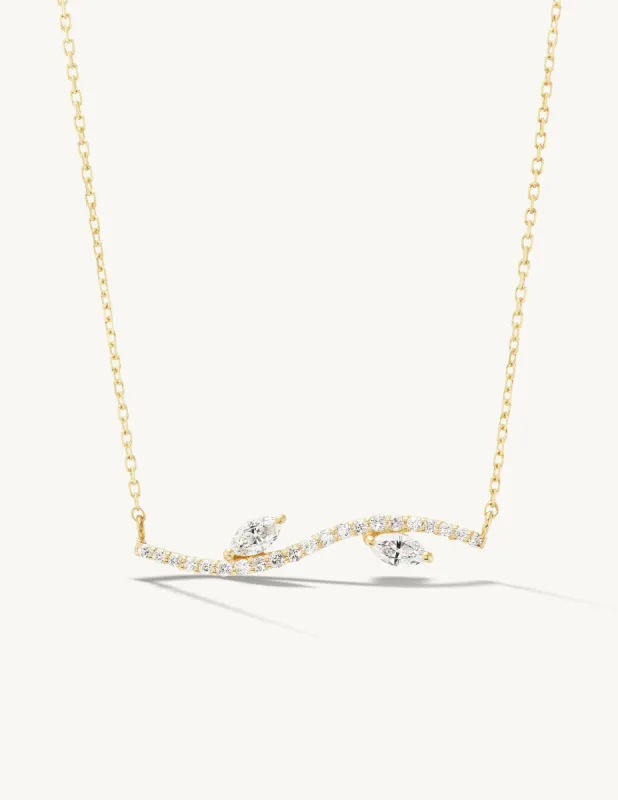 Pave Marquise Sway Necklace sold by Sophie Ratner